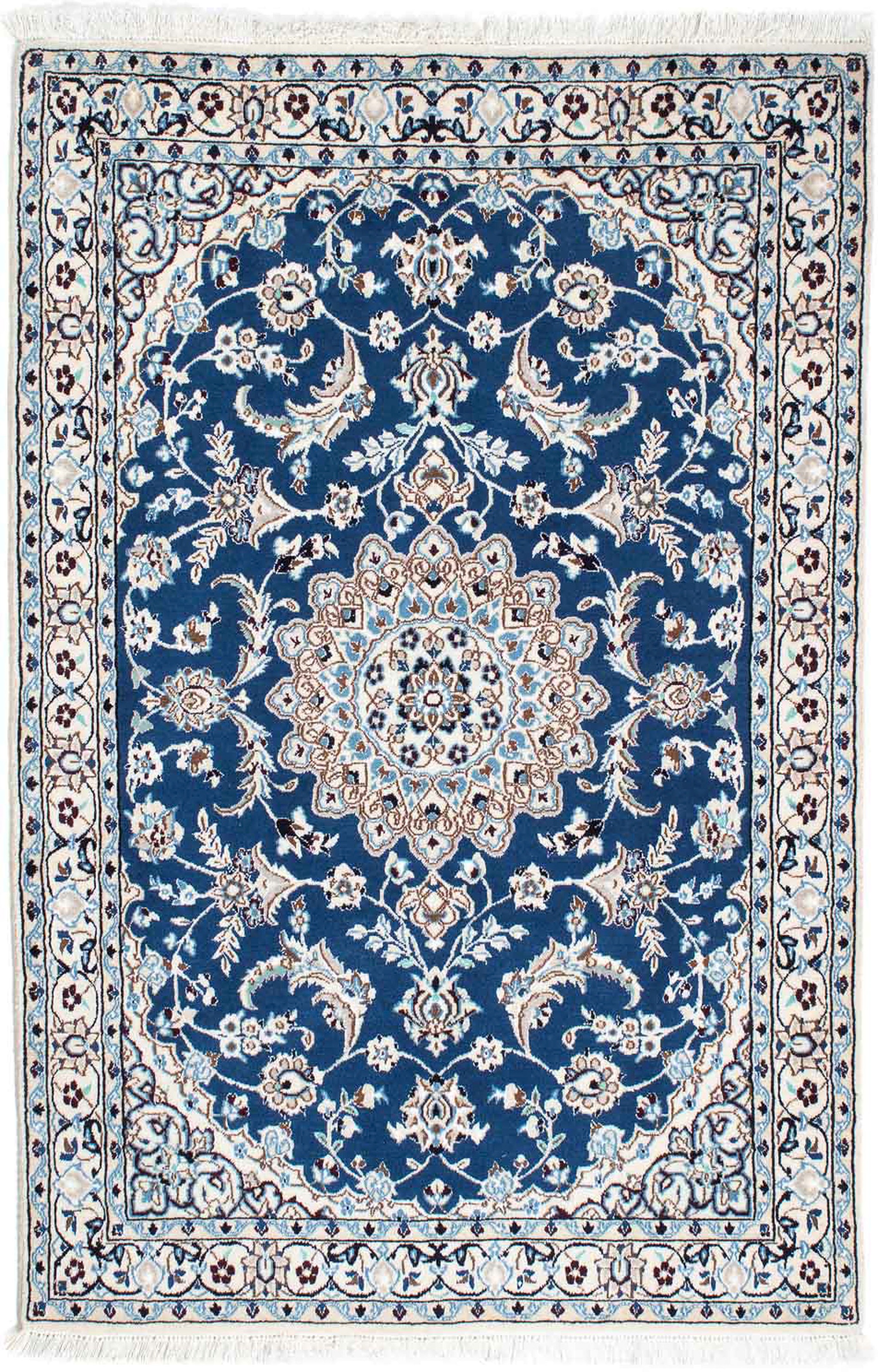 morgenland Orientteppich »Perser - Nain - Royal - 170 x 108 cm - blau«, rec günstig online kaufen