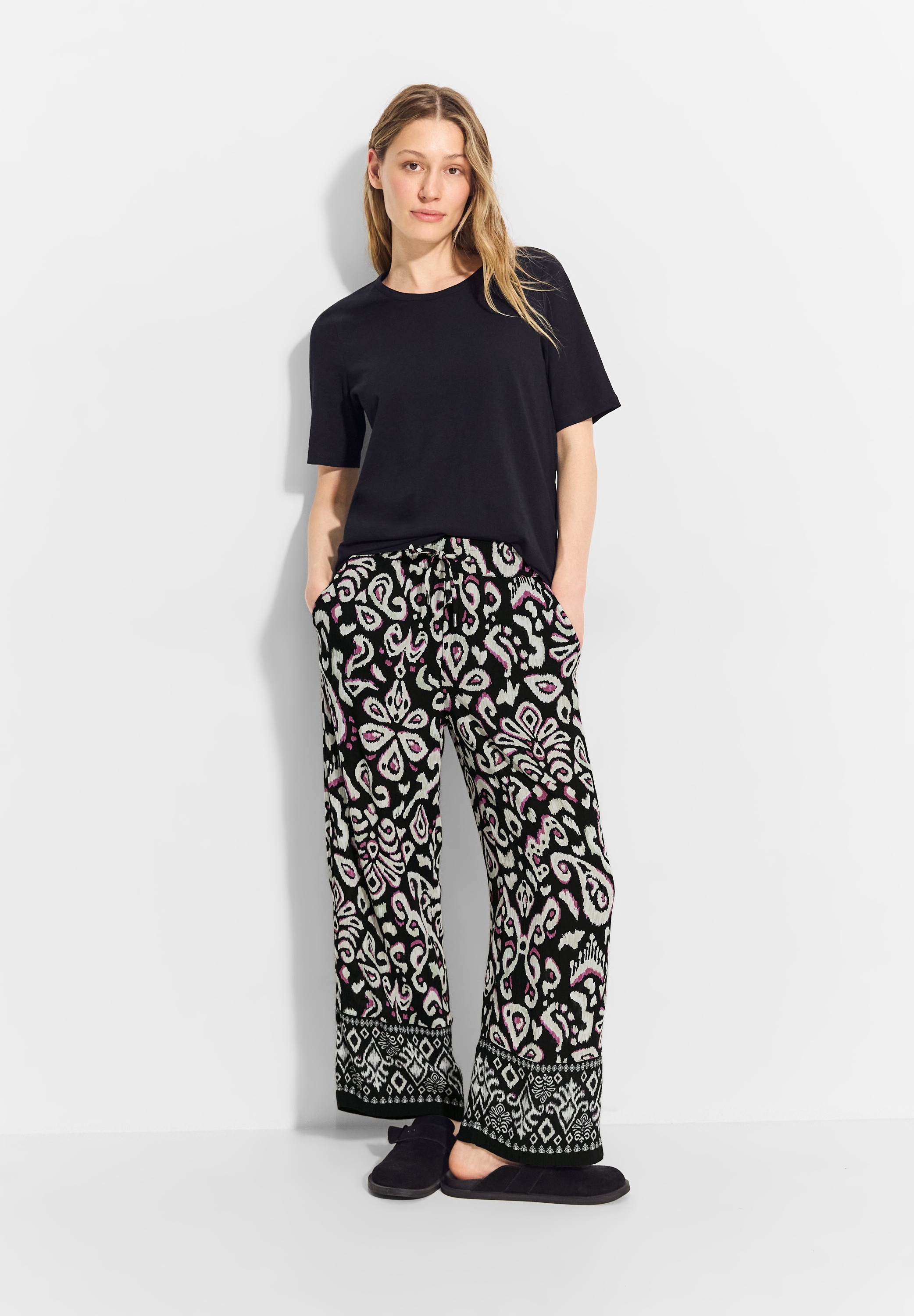 Cecil Culotte »Style Neele«, Sommerhose mit Ornament Muster