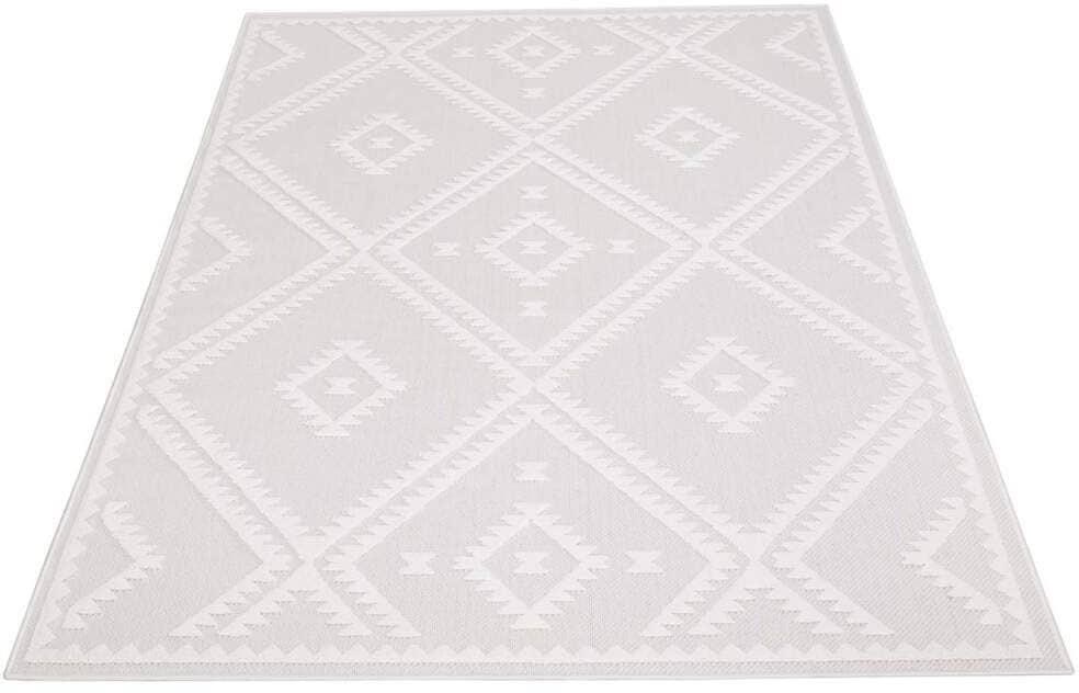 Carpet City Teppich »In-& Outdoorteppich Santorini 454, 3D-Effekt, Raute-Op günstig online kaufen
