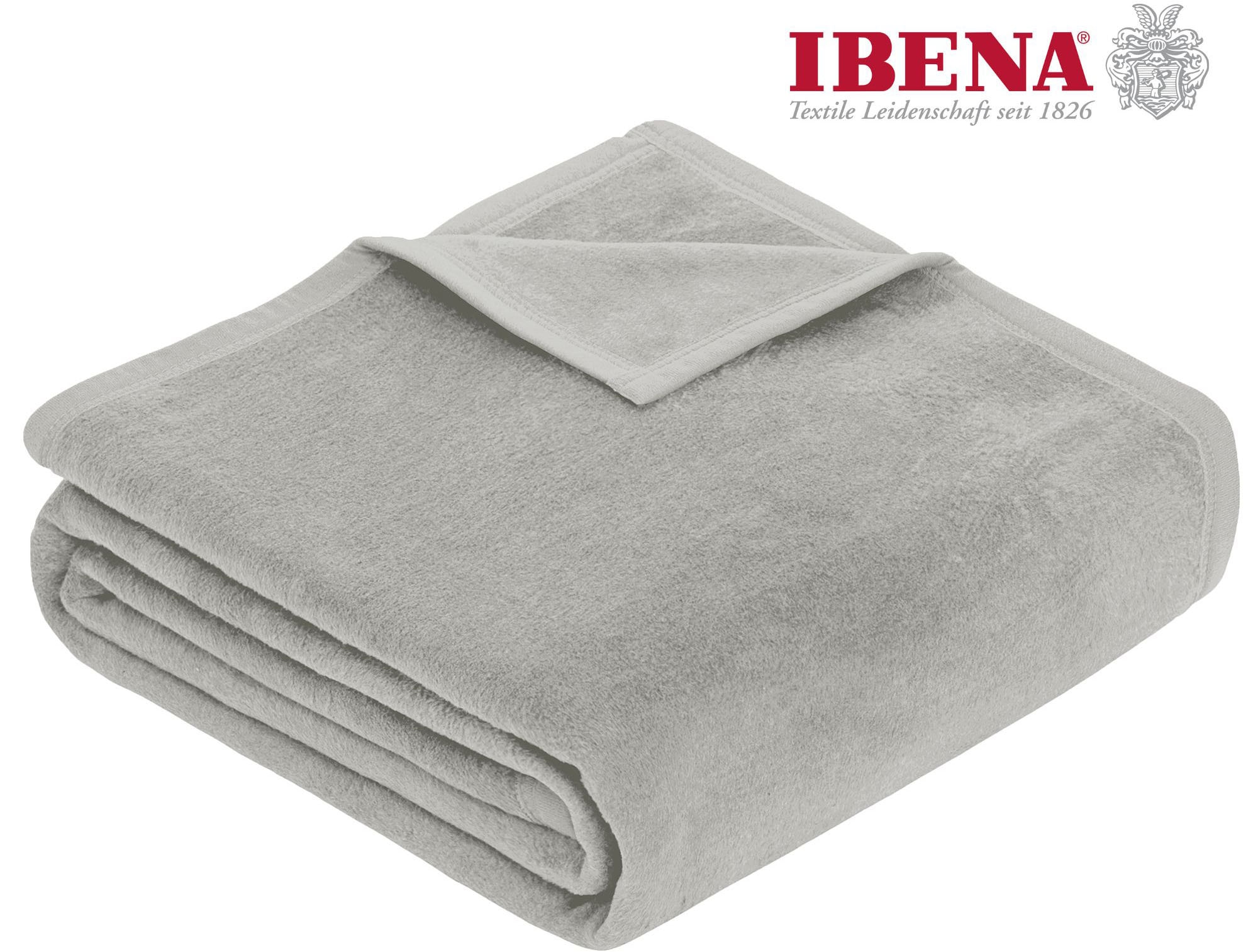 IBENA Wohndecke »Luxus«, verschiedene Größen, unifarbenes Design, Kuschelde günstig online kaufen