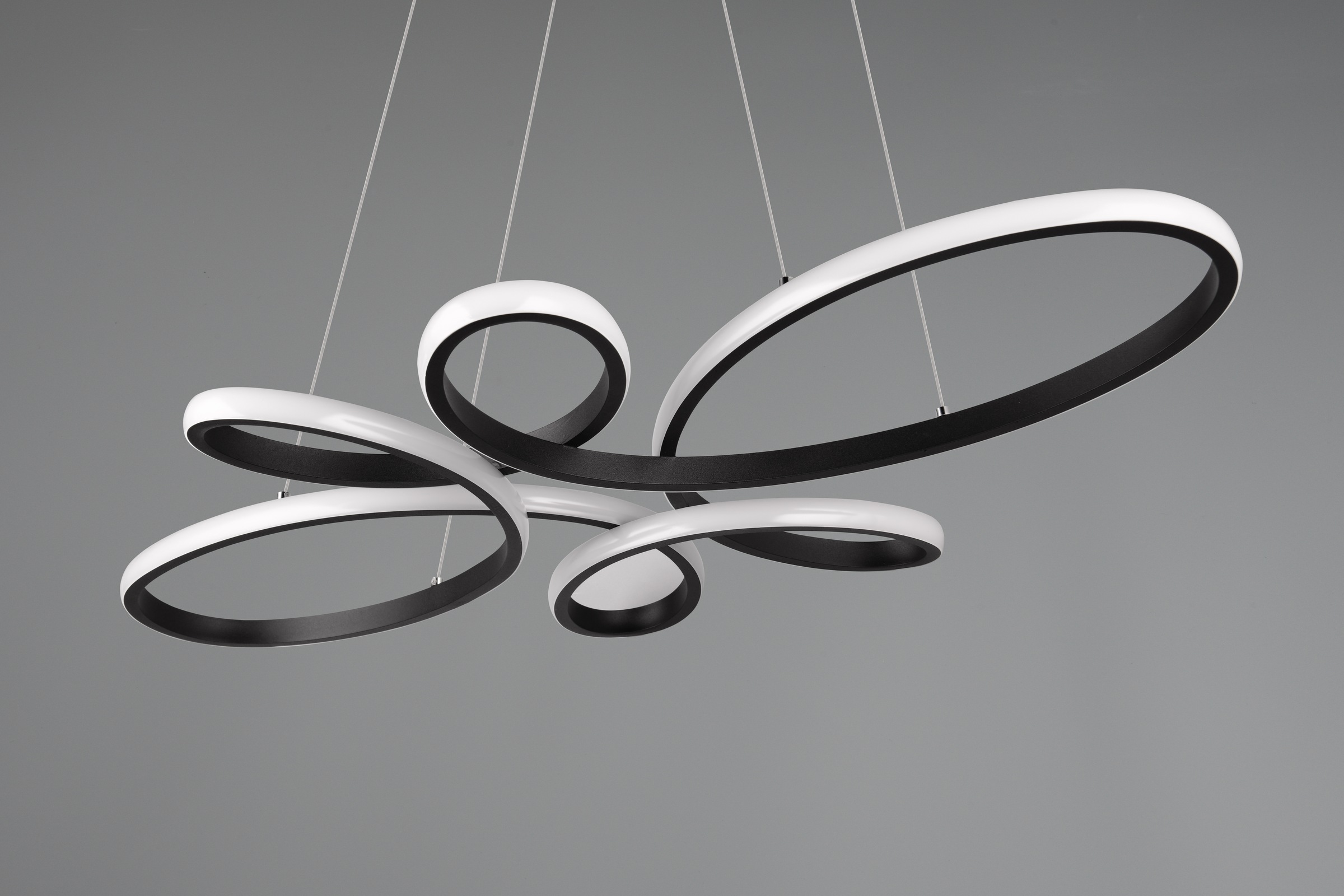 TRIO Leuchten LED Pendelleuchte »FLY, Hängelampe LED 32W 3900 Lumen warmweiß 3000K 3-Stufen dimmbar«, 1 flammig, Leuchtmittel LED-Board | LED fest integriert, höhenverstellbar: max 150cm, Maße 83x45 cm, Hängeleuchte Küche Wohnen