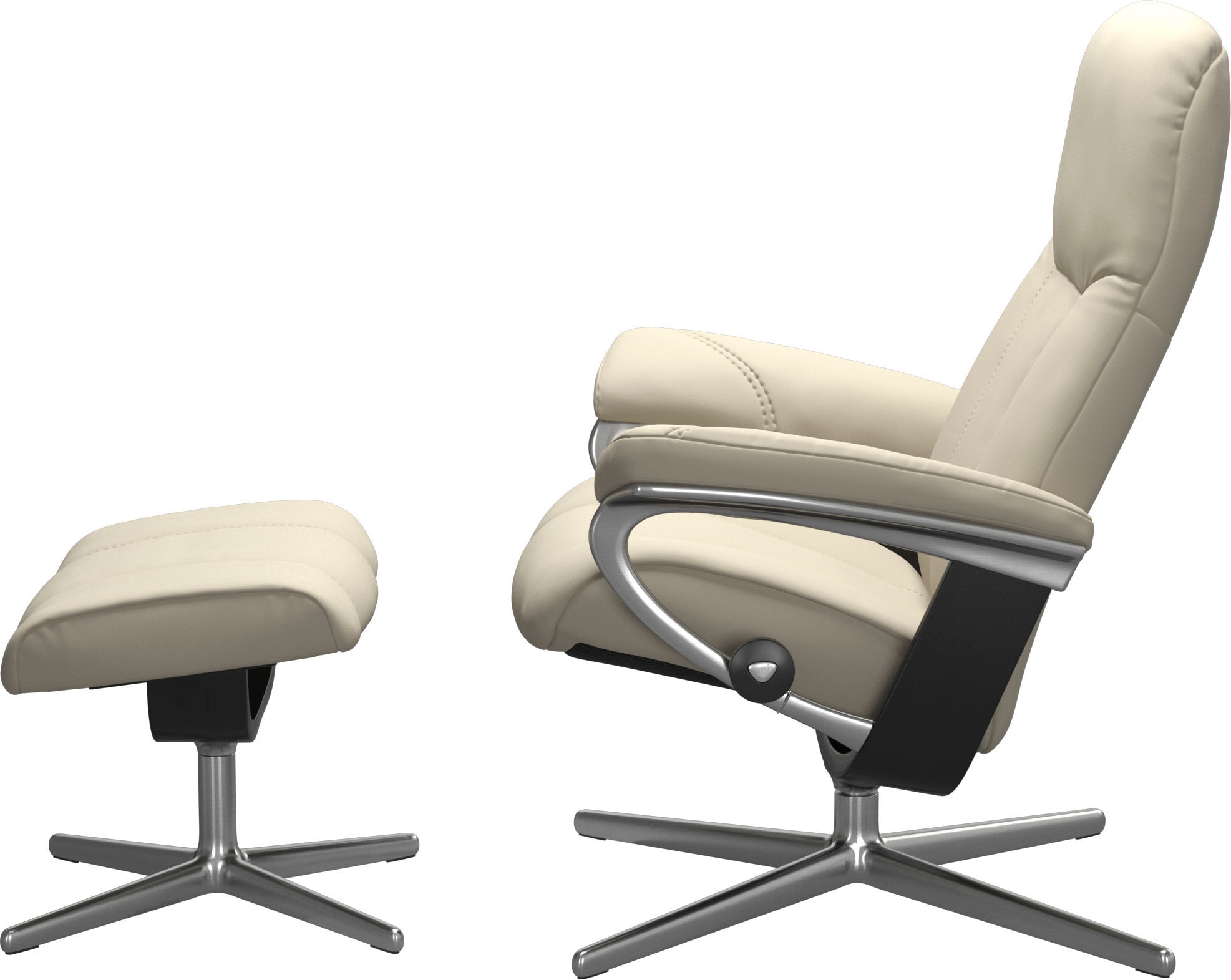 Stressless® Fußhocker »Consul« mit Cross Base, Größe S, M & L, Holzakzent Schwarz
