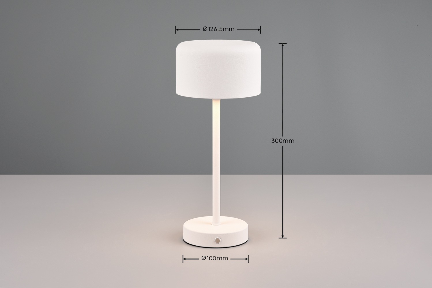 Leonique LED Tischleuchte »Kadira«, 1 flammig, Leuchtmittel LED-Board | LED fest integriert, Akku Tischlampe mit USB-C Anschluss, Touchdimmer 4 Stufen, Höhe 30cm