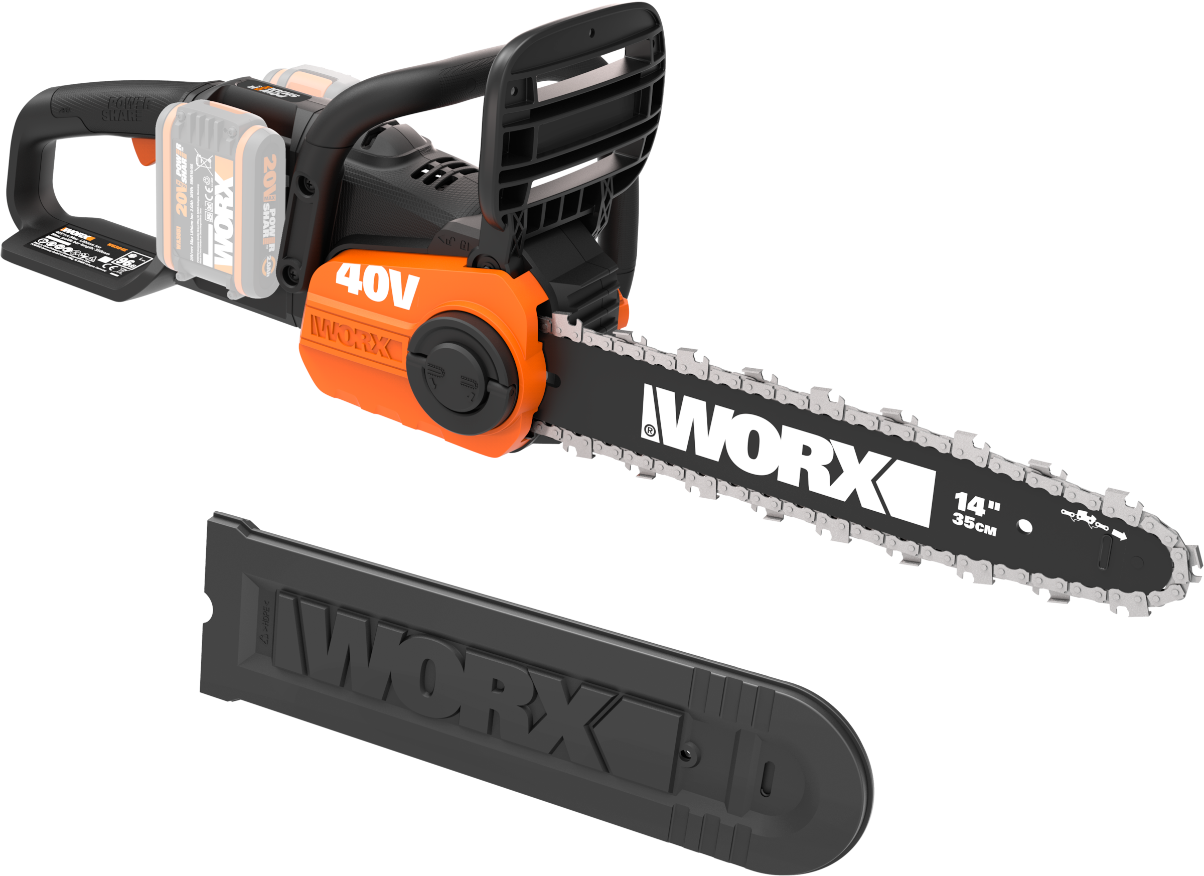 Worx Akku-Kettensäge »WG384E.9«, ohne Akku und Ladegerät
