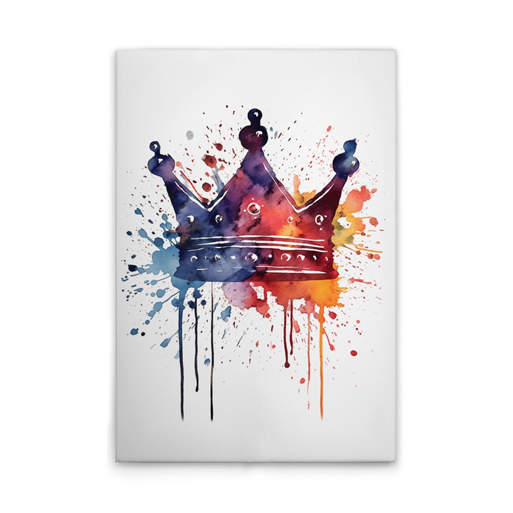 A.S. Création Leinwandbild »Colourful Crown - Wandbild Bunt Keilrahmen Kuns günstig online kaufen