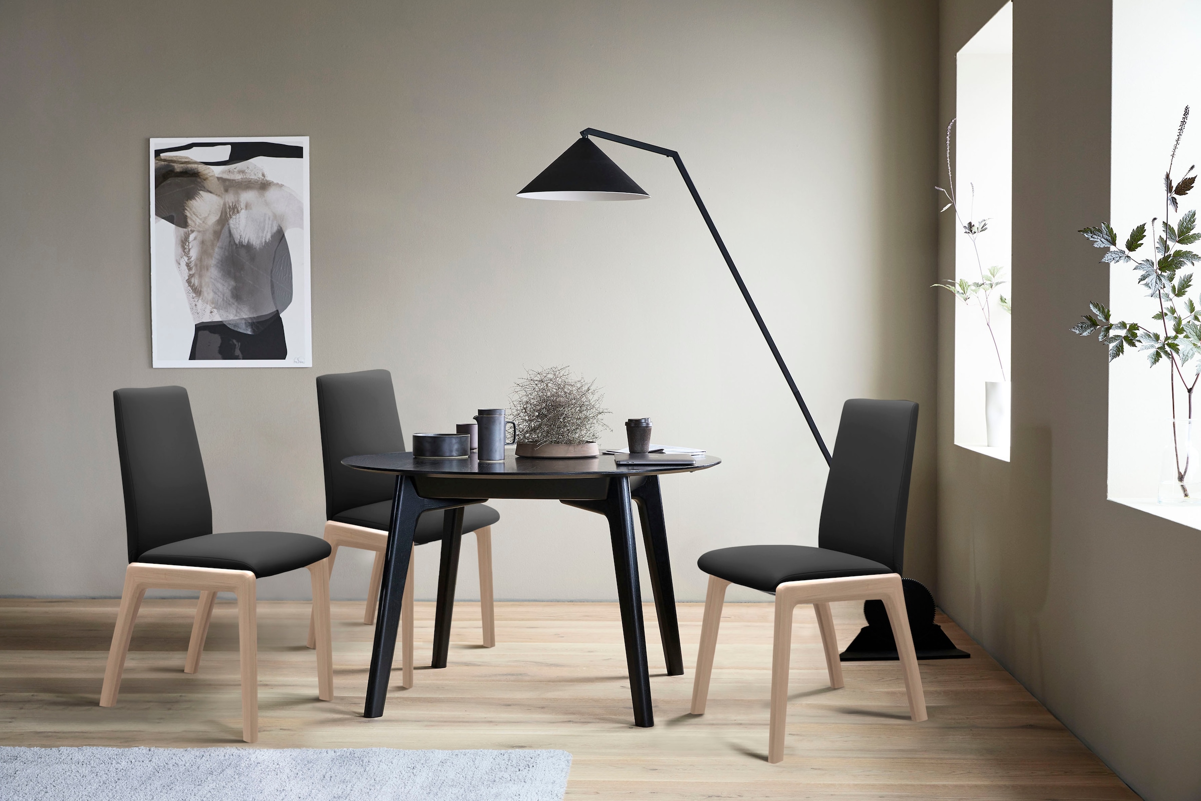 Stressless Polsterstuhl "Laurel" () Low Back, Größe M, mit abgerundeten Bei günstig online kaufen