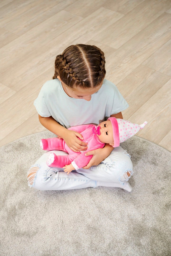 SIMBA Babypuppe »Laura Schlummerzeit«, mit Soundeffekt und realistische Atembewegungen