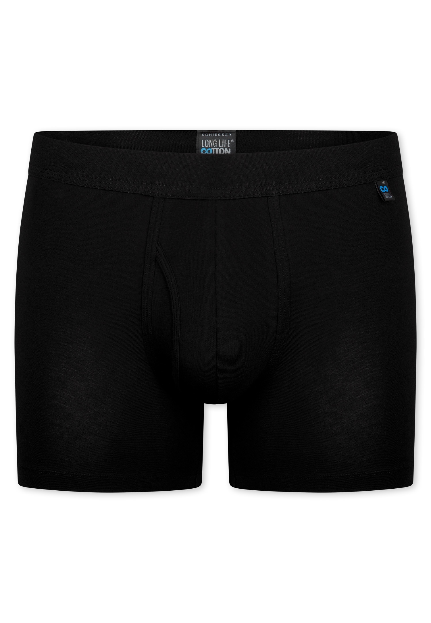 Schiesser Lange Unterhose »Long Life Cotton« mit Eingriff, Cotton-Mix, elastischer Bund