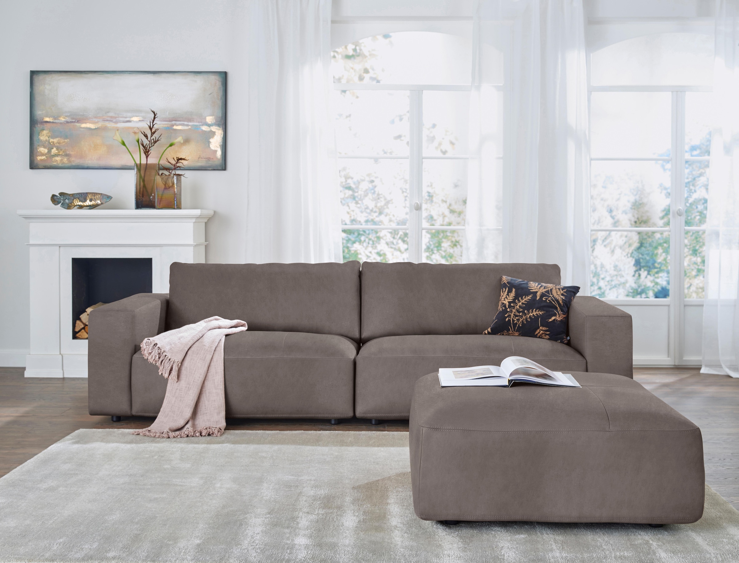 Musterring Big-Sofa »LUCIA« in vielen Qualitäten und 4 unterschiedlichen Nähten, 3-Sitzer