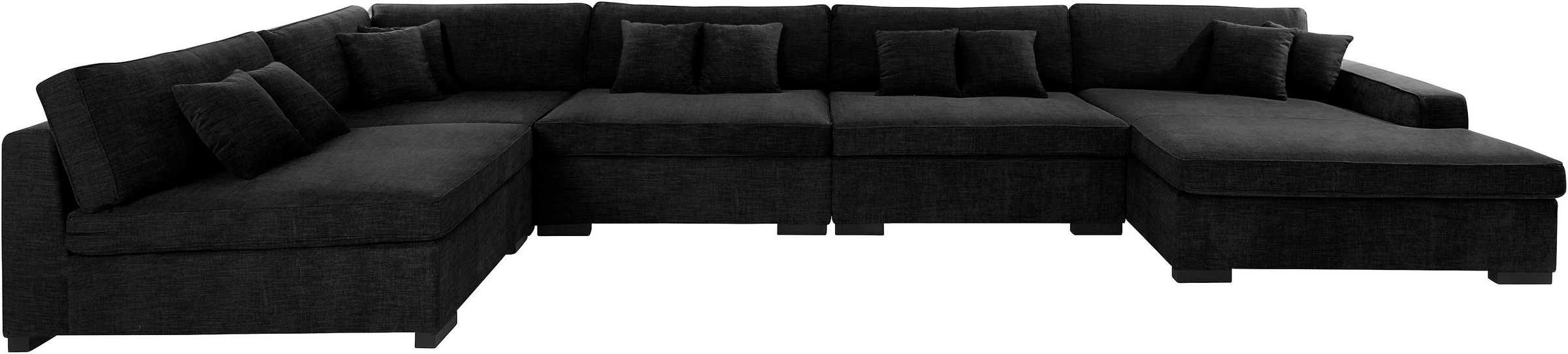 Home affaire Wohnlandschaft »Skara XXL U-Form«, Lounge-Sofa XXL mit Federke günstig online kaufen