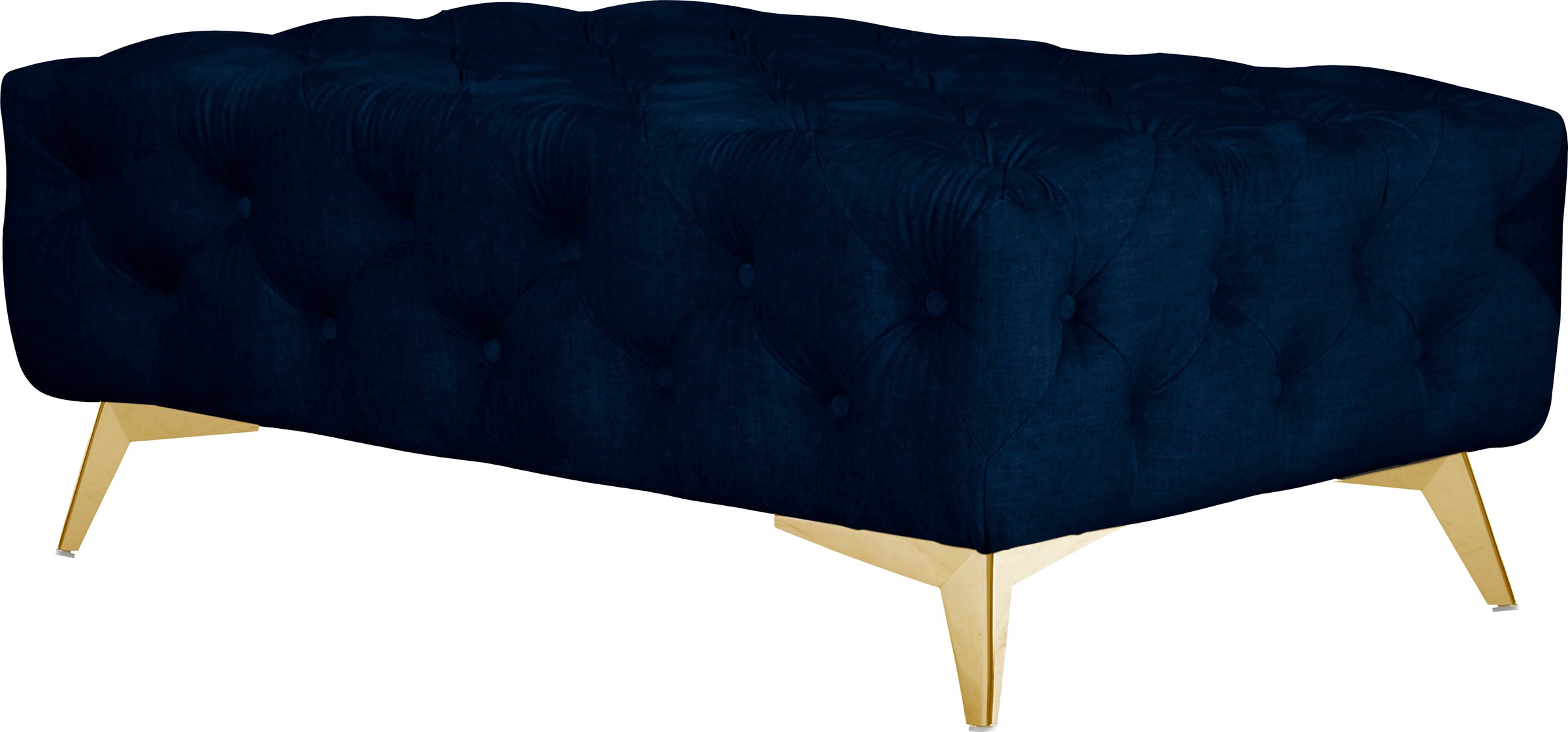 Leonique Polsterhocker »Glynis«, aufwändige Knopfheftung, moderne Chesterfield Optik, Fußfarbe wählbar
