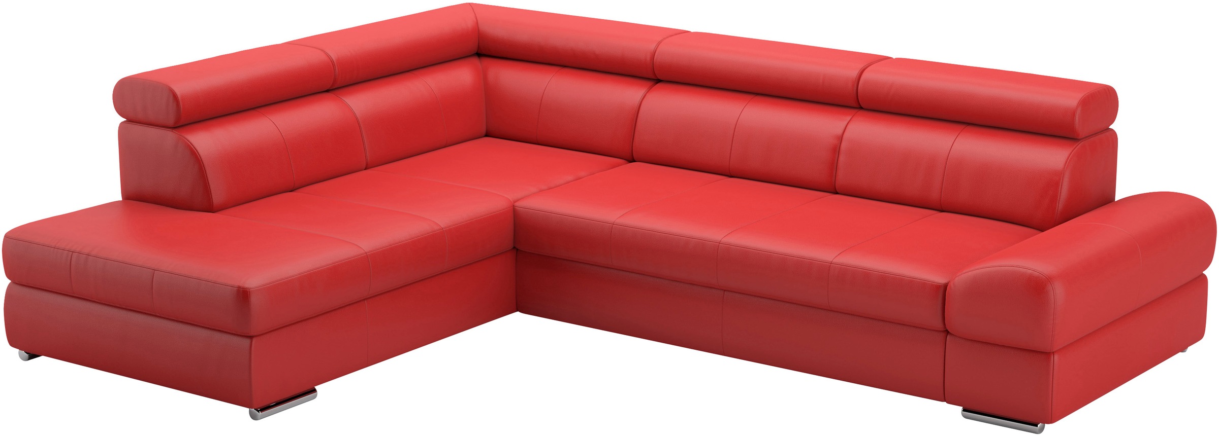 sit&more Ecksofa »Broadway L-Form«, mit verstellbaren Kopfteilen, wahlweise mit Bettfunktion