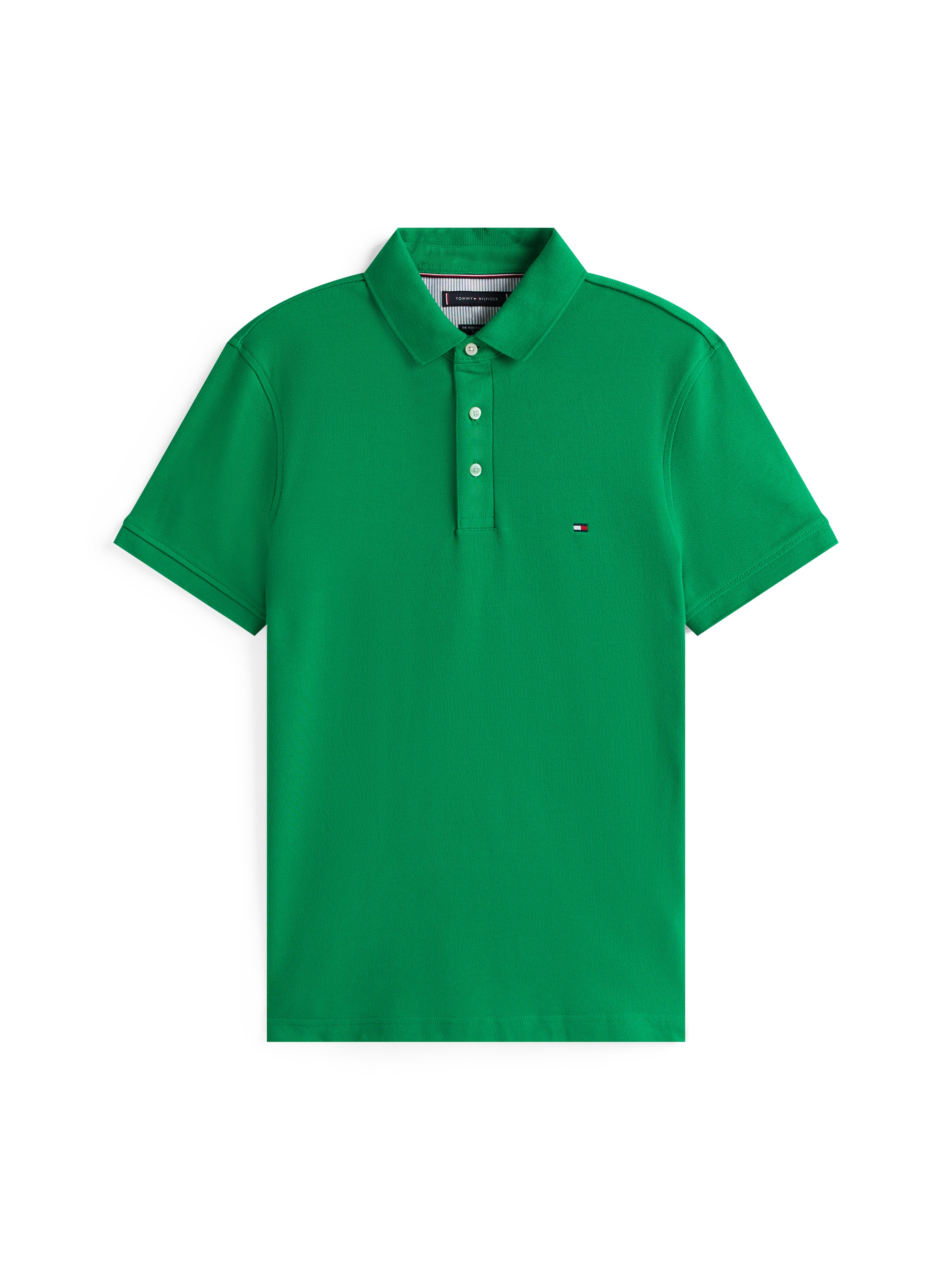 Tommy Hilfiger Poloshirt »1985 SLIM POLO mit Piqué-Struktur und Stickerei«, meliert, casual, slim fit, Baumwollmix, Polokragen