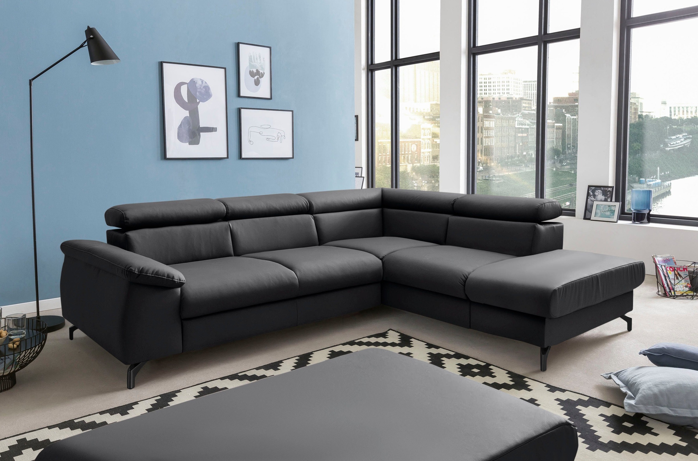 COTTA Polstergarnitur »Komaris L-Form«, (Set), Set bestehend aus: Ecksofa m günstig online kaufen