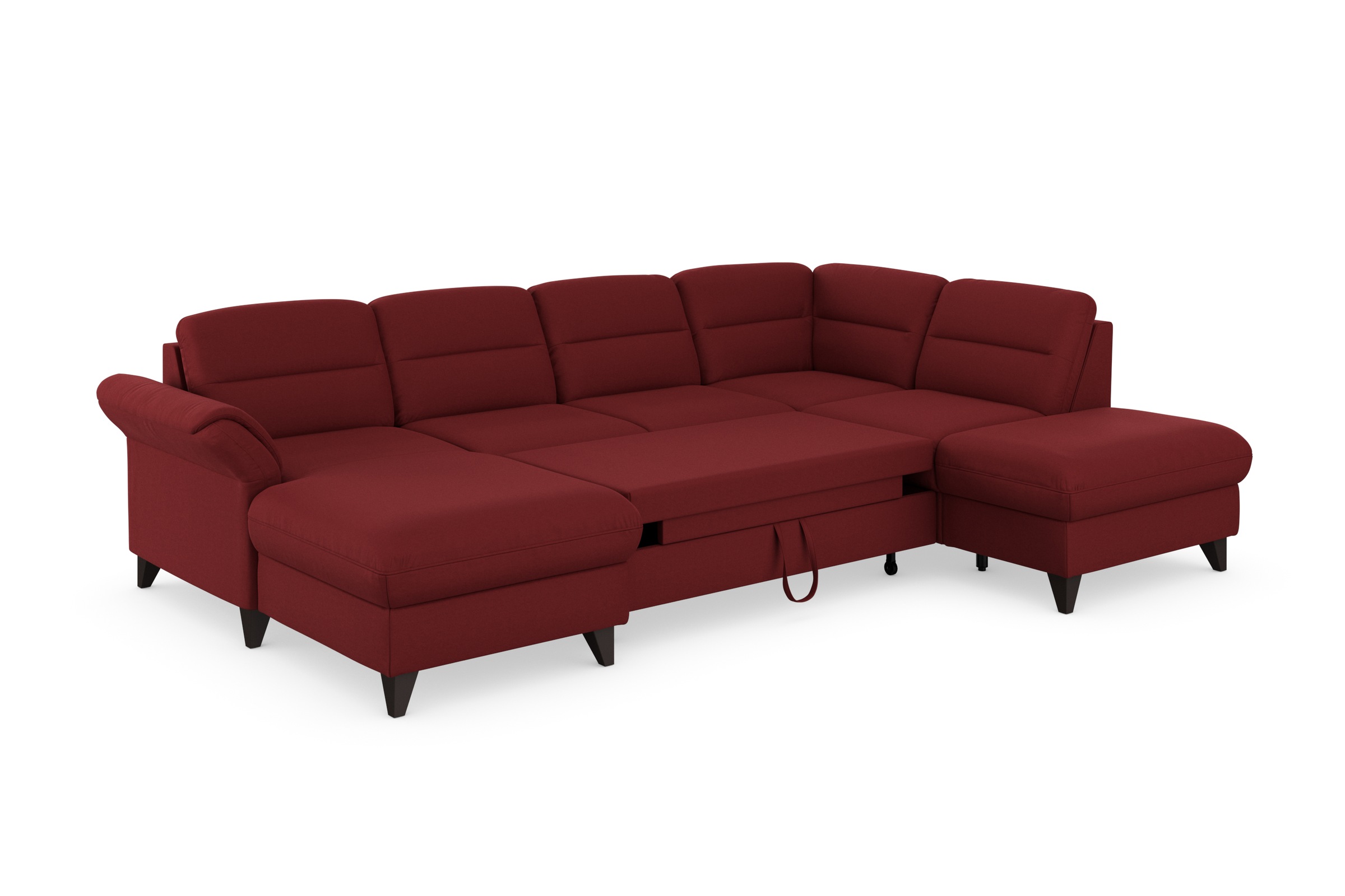 sit&more Wohnlandschaft »Mellum U-Form«, Federkern, wahlweise mit Bettfunktion, Stauraum und Armteilfunktion