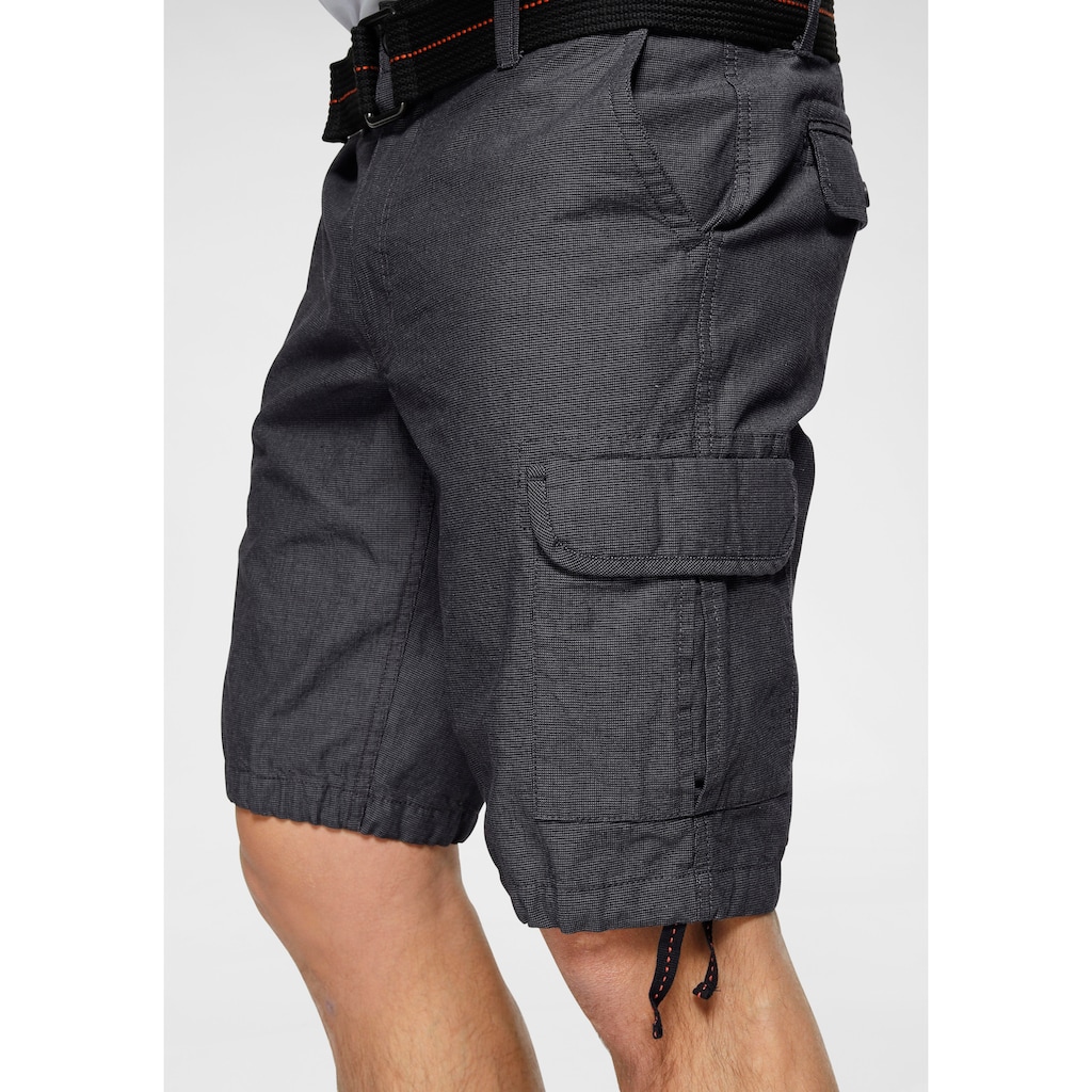 Bruno Banani Cargoshorts, (Set, 2 tlg., mit abnehmbarem Gürtel)