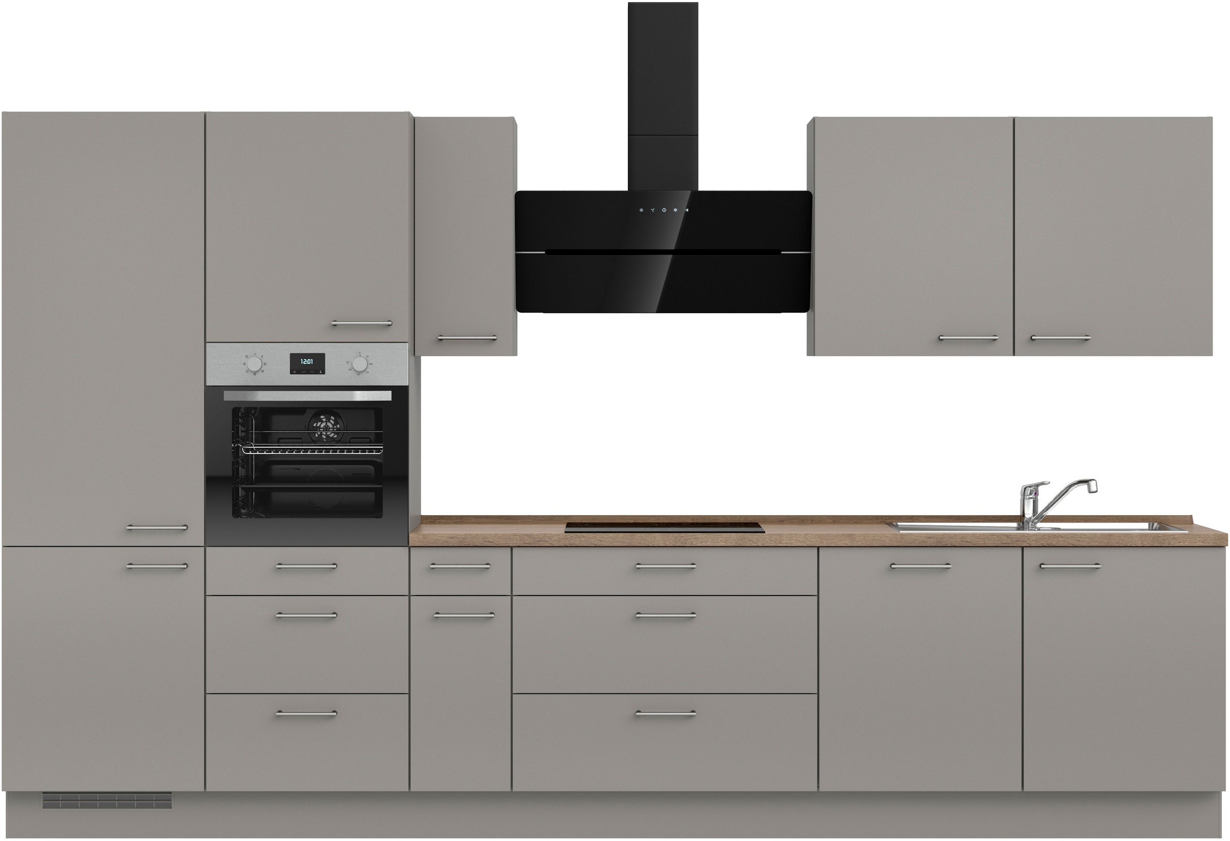 nobilia® Küchenzeile »"Laser II", Ausrichtung wählbar, Breite 360 cm« vormo günstig online kaufen