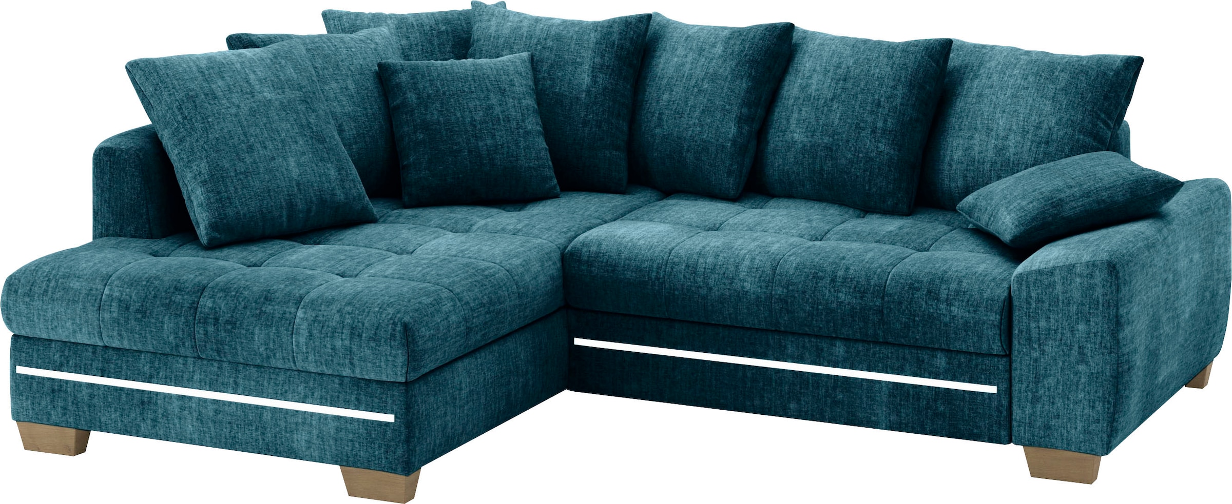 Mr. Couch Ecksofa »Nikita II, L-Form«, mit Kaltschaum, RGB-LED Beleuchtung, günstig online kaufen