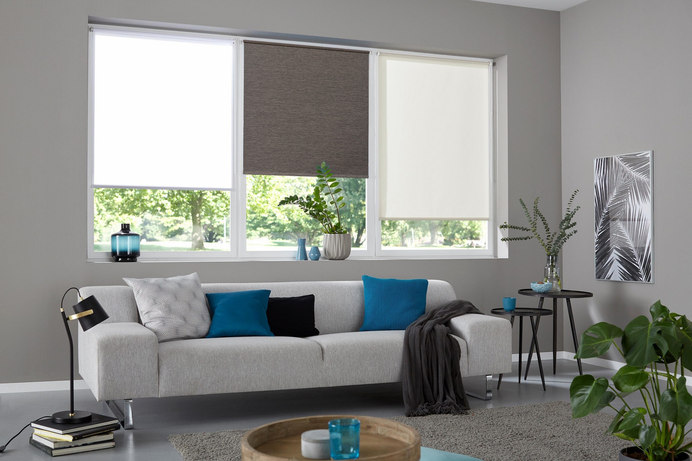 OTTO home Rollo »RILLEY« Lichtschutz Sichtschutz | Verdunkelung ohne Bohren freihängend Seitenzugrollo, Rollo in eleganter Gewebestruktur - NEUHEIT!