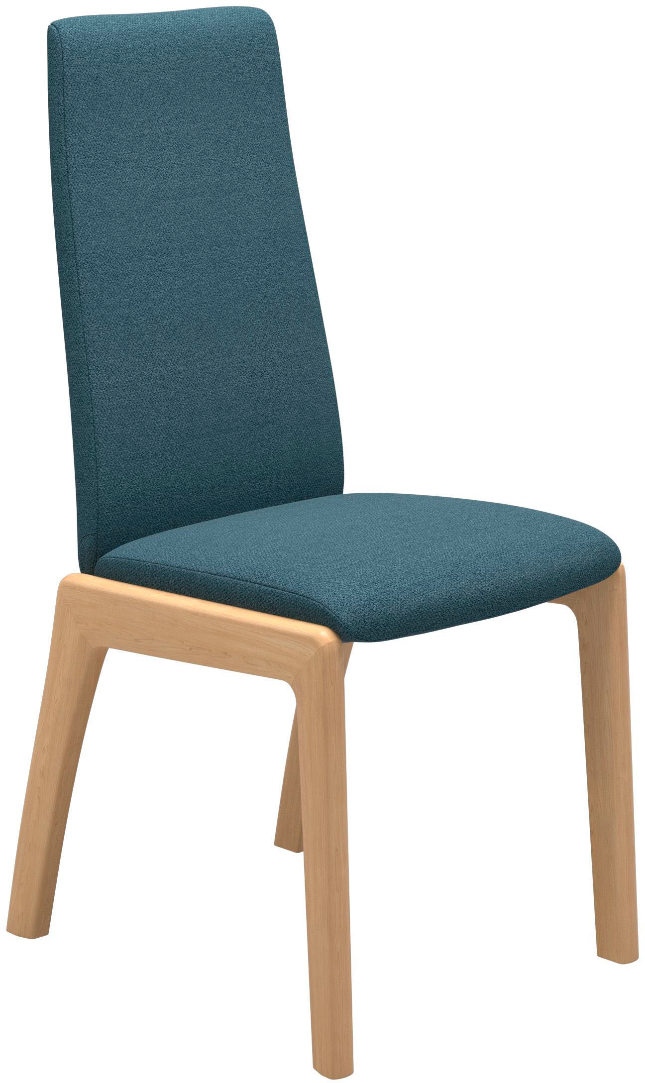 Stressless® Polsterstuhl »Laurel«, ROHLEDER Stoff Q2 FARON, High Back, Größe M, mit abgerundeten Beinen in Eiche natur