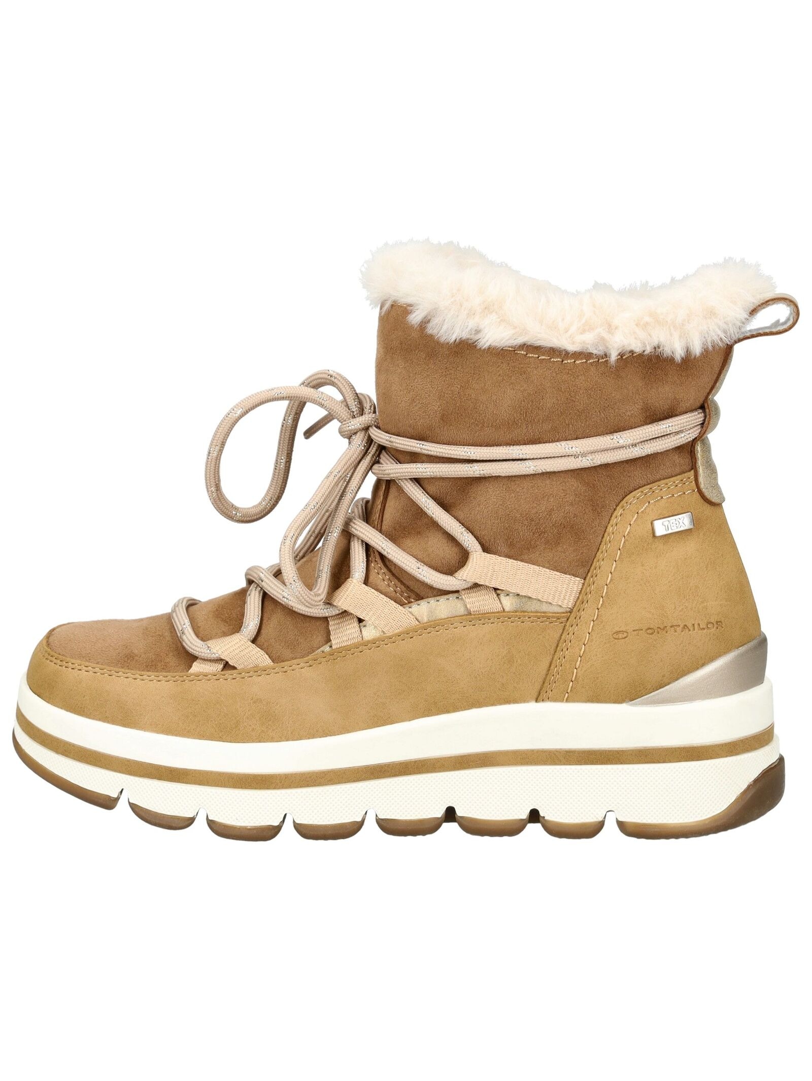 TOM TAILOR Schnürstiefelette »Tom Tailor Stiefelette Lederimitat/Textil«