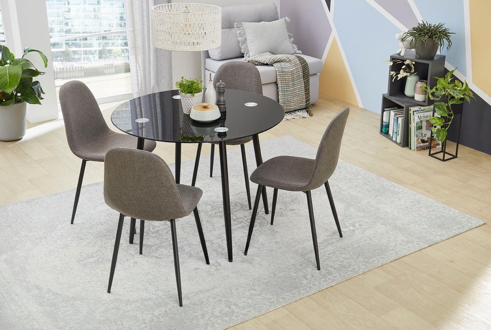 Jockenhöfer Gruppe Esstisch »Gera«, rund, ø 100 cm, Glastisch günstig online kaufen