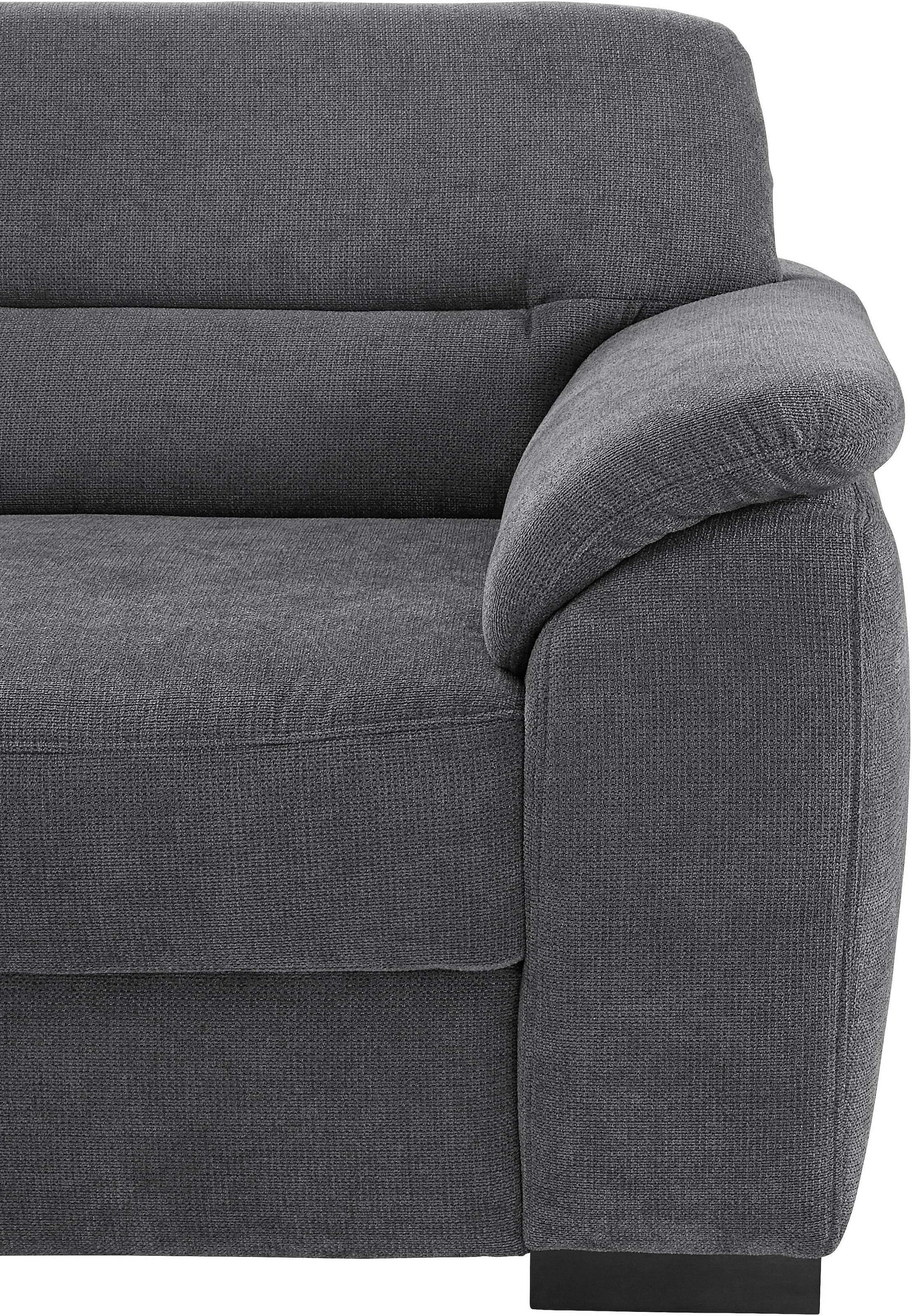 sit&more Ecksofa »Montego L-Form«, wahlweise mit Bettfunktion und Schubkasten