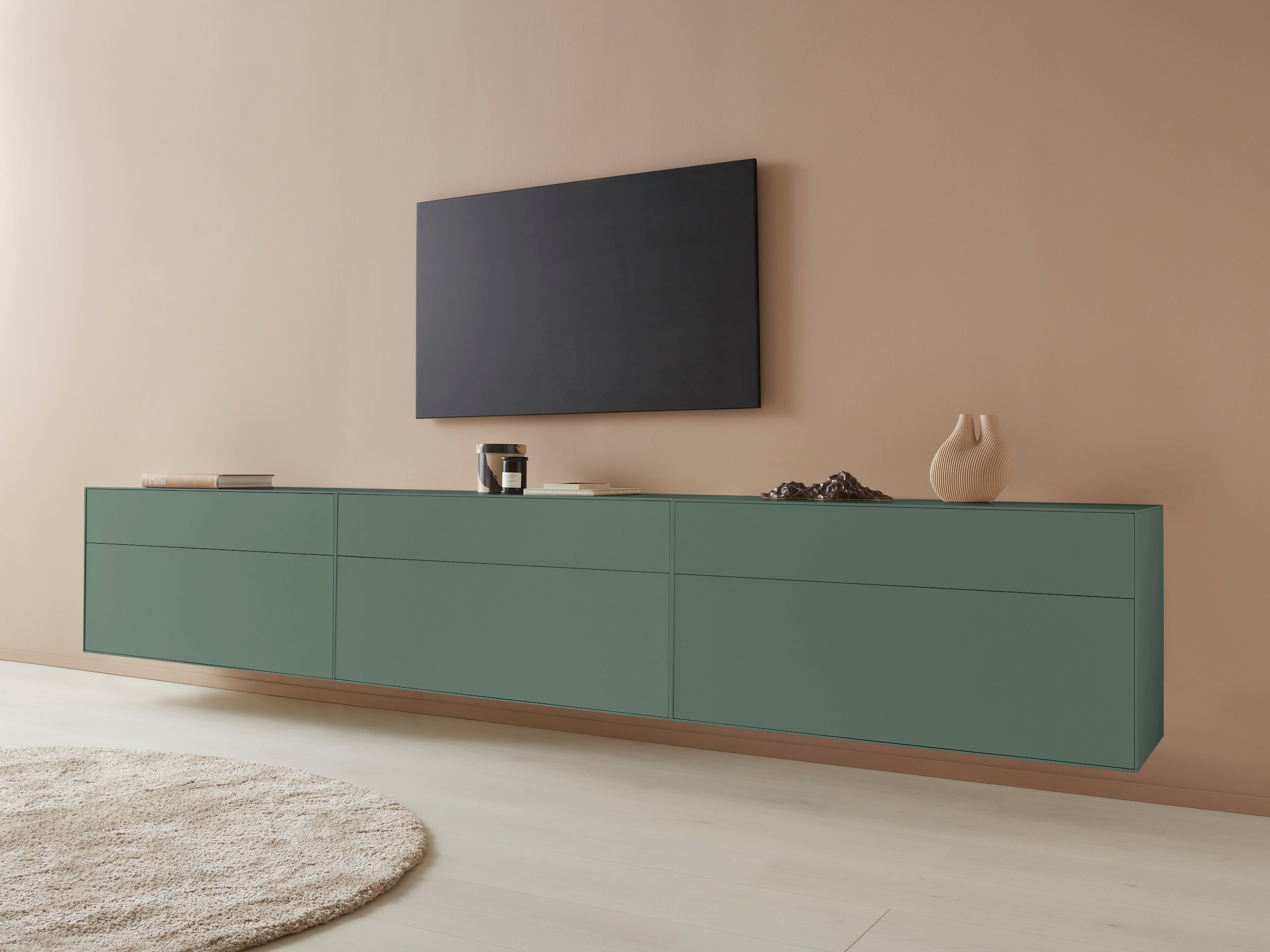 LeGer Home by Lena Gercke Lowboard »Essentials«, Breite: 112 cm, MDF lackiert, Push-to-open-Funktion