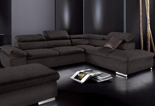 Sit&more Ecksofa »Alcudia L-Form« Mit Armteilverstellung, Optional Kopfteilverstellung Und Bettfunktion