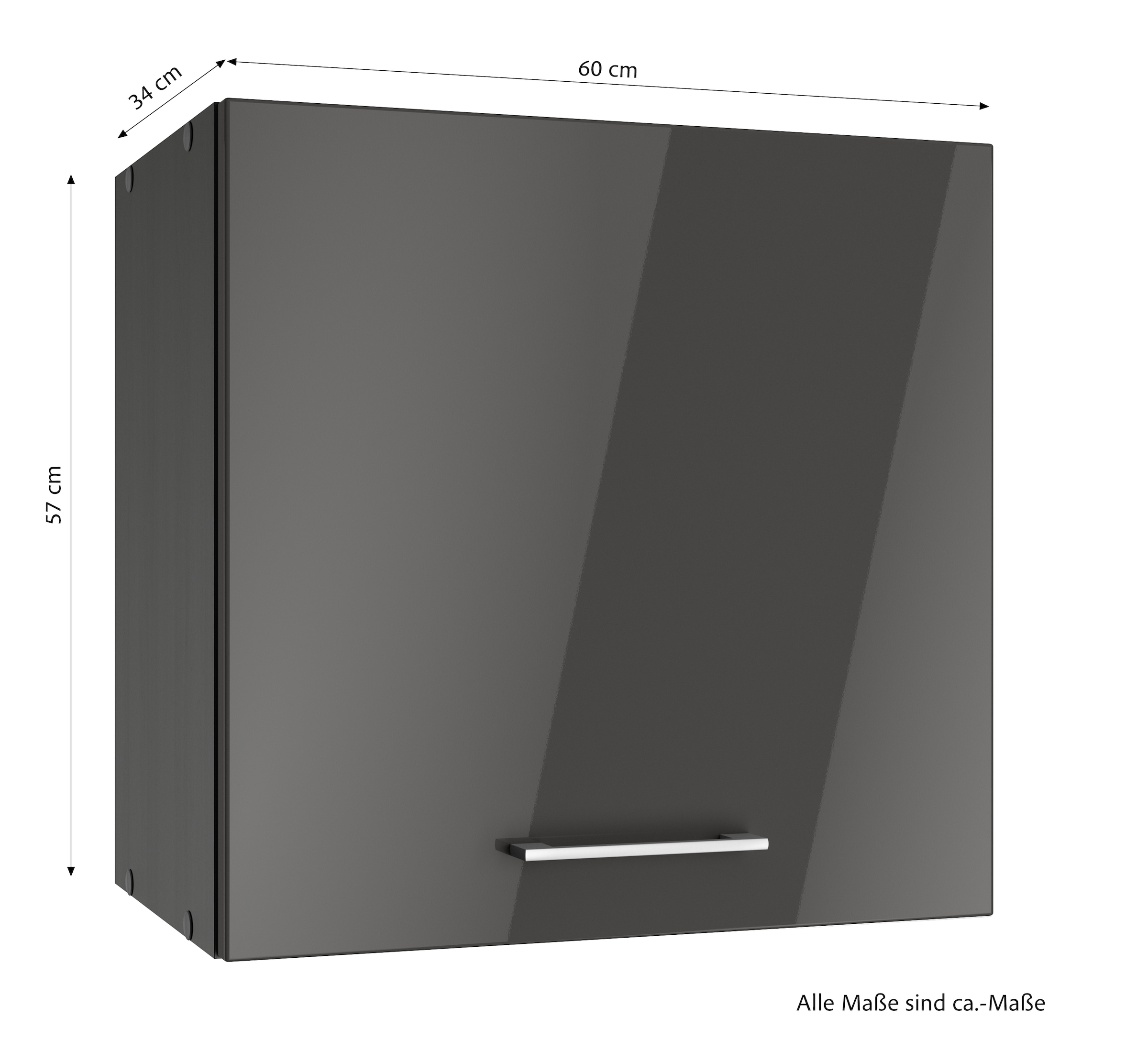 KOCHSTATION Hängeschrank »KS-Milan«, HELD Möbel, Hängeschrank 60 cm, matte oder hochglänzende Fronten