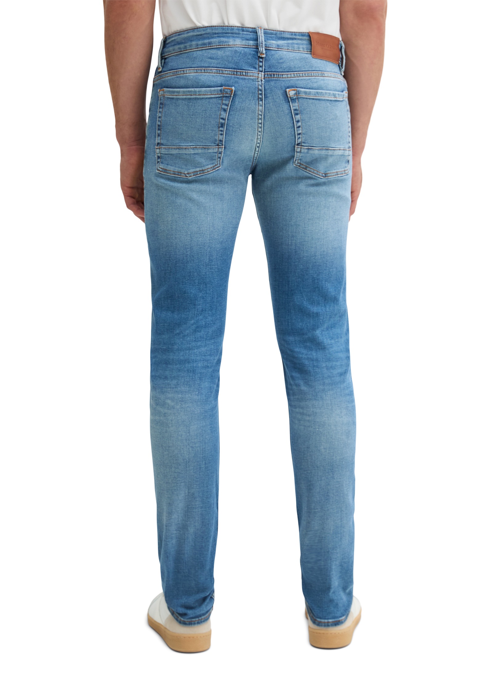Marc O'Polo Slim-fit-Jeans »Model Sjöbo shaped in lässiger Cross-Hatch-Denim Struktur«