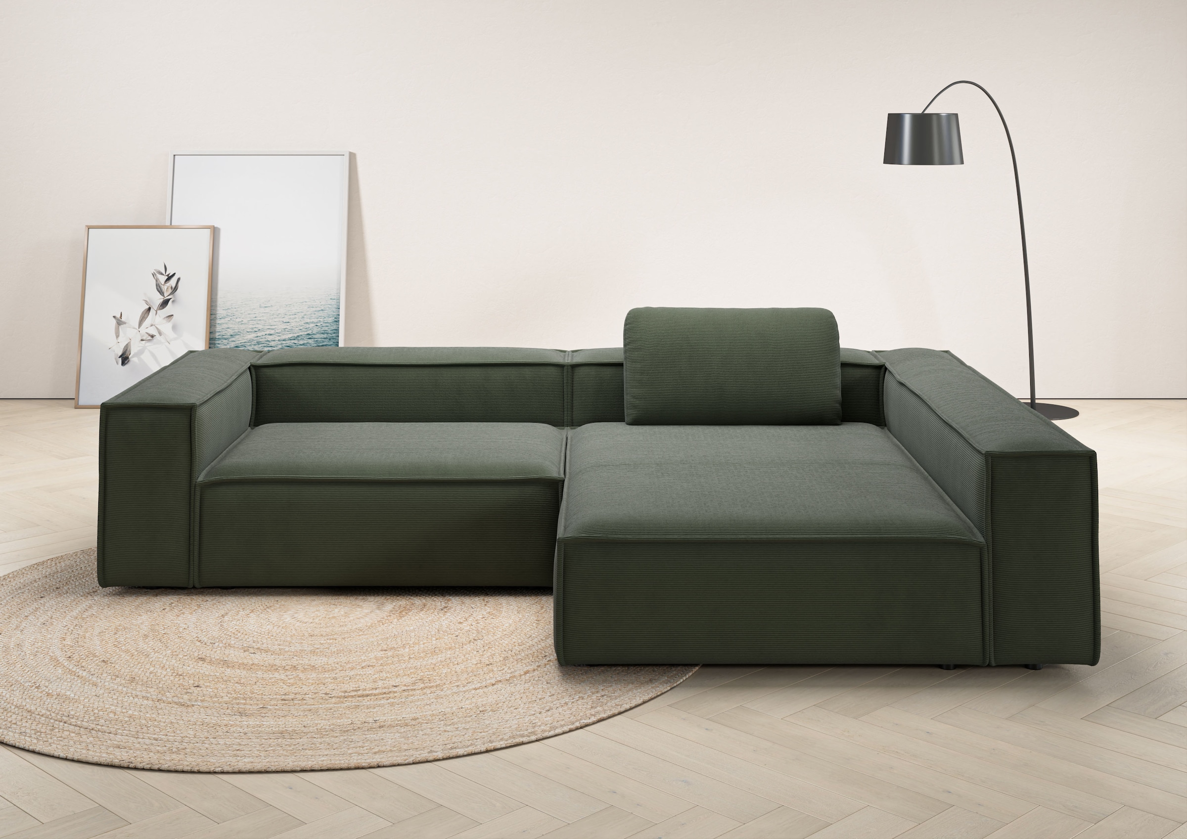 Places of Style Ecksofa »Watertown, moderne XXL L-Form, 306 cm breit«, Komf günstig online kaufen