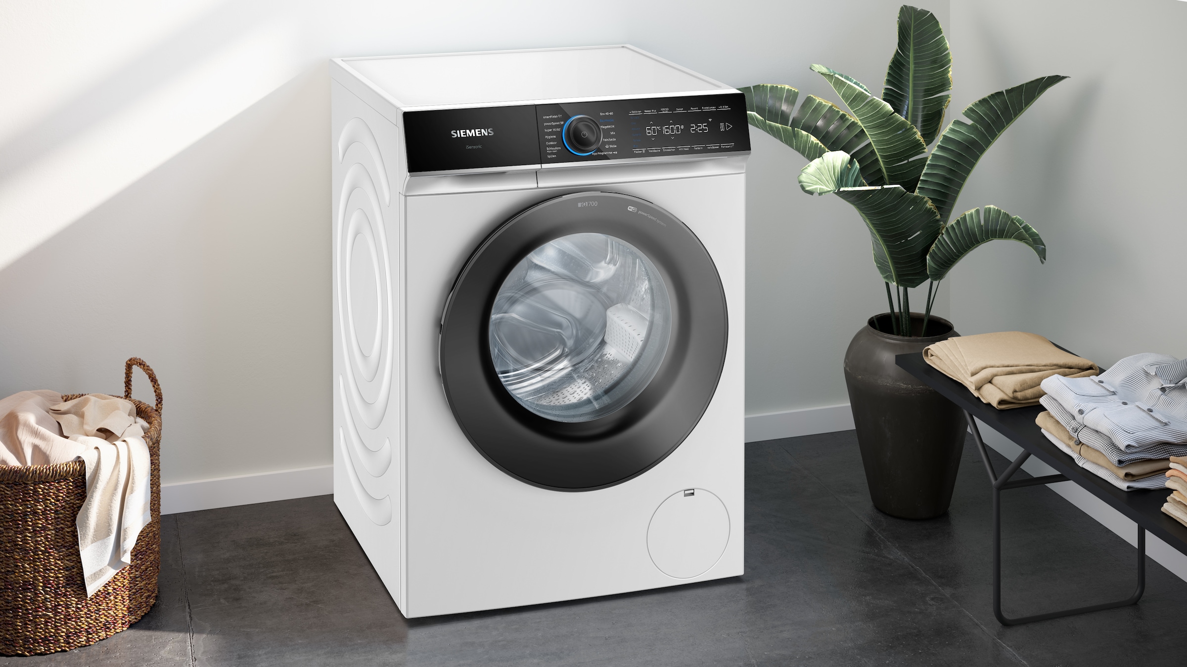 SIEMENS Waschmaschine iQ700 »WG46B2072« 9 kg 1600 U/min