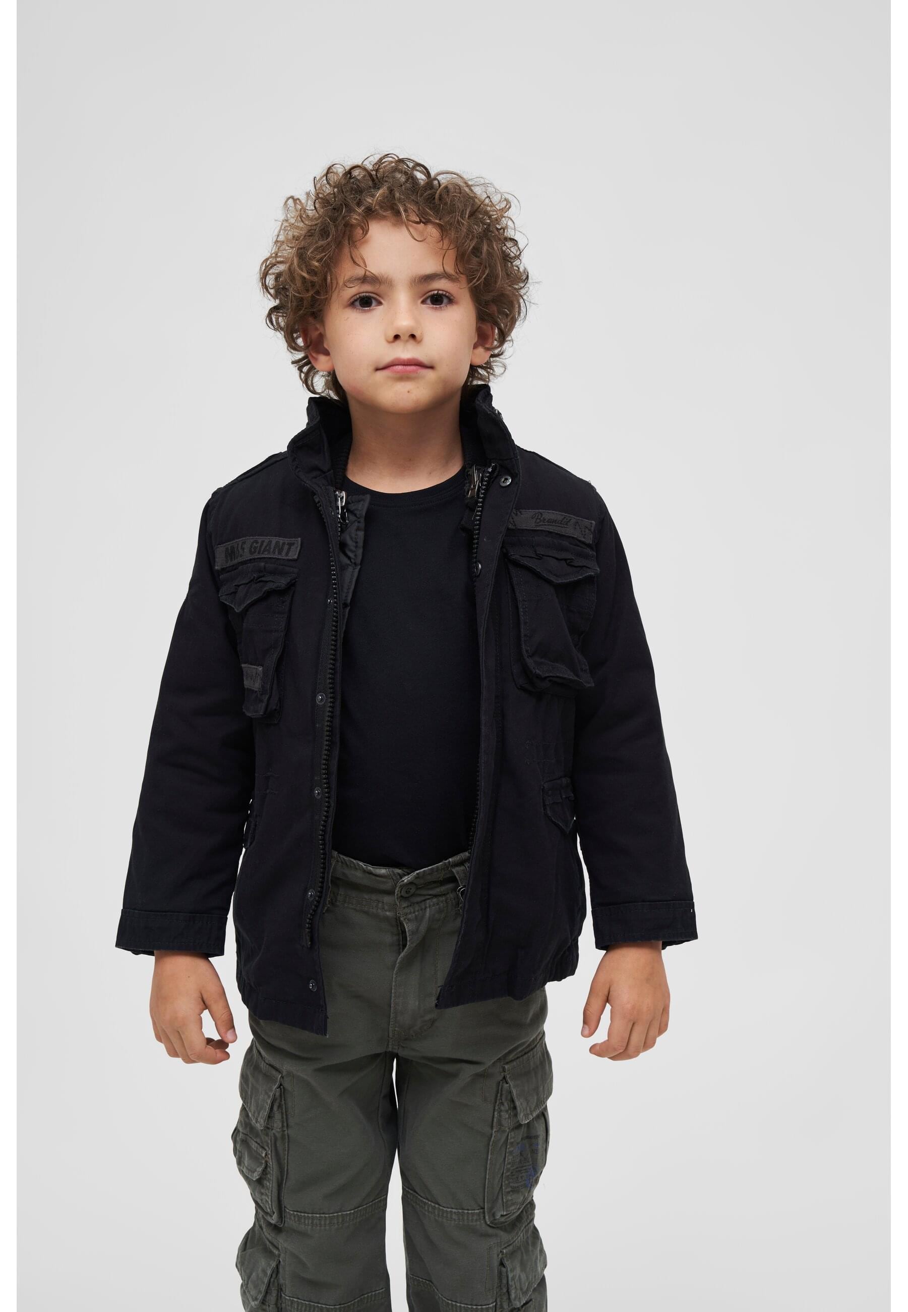 Brandit Parka »Brandit Herren Kids M65 Giant Jacket« 1 Stk. tlg. mit Kapuze