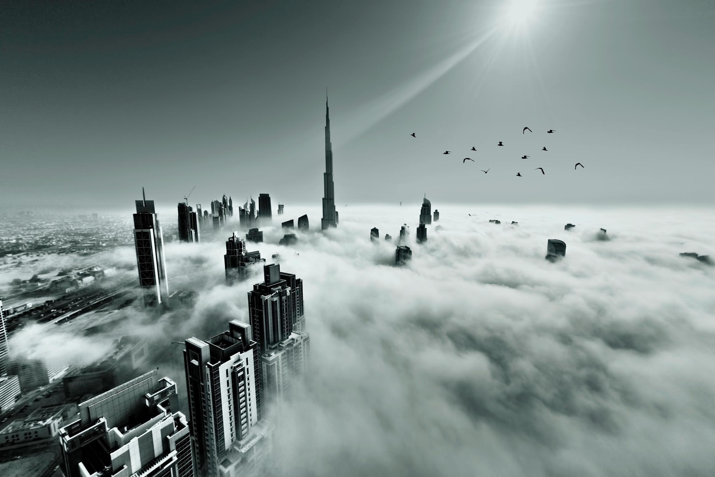 Papermoon Fototapete »Photo-Art NAUFAL, NAUFAL, BURJ KHALIFA, DUBAI« günstig online kaufen