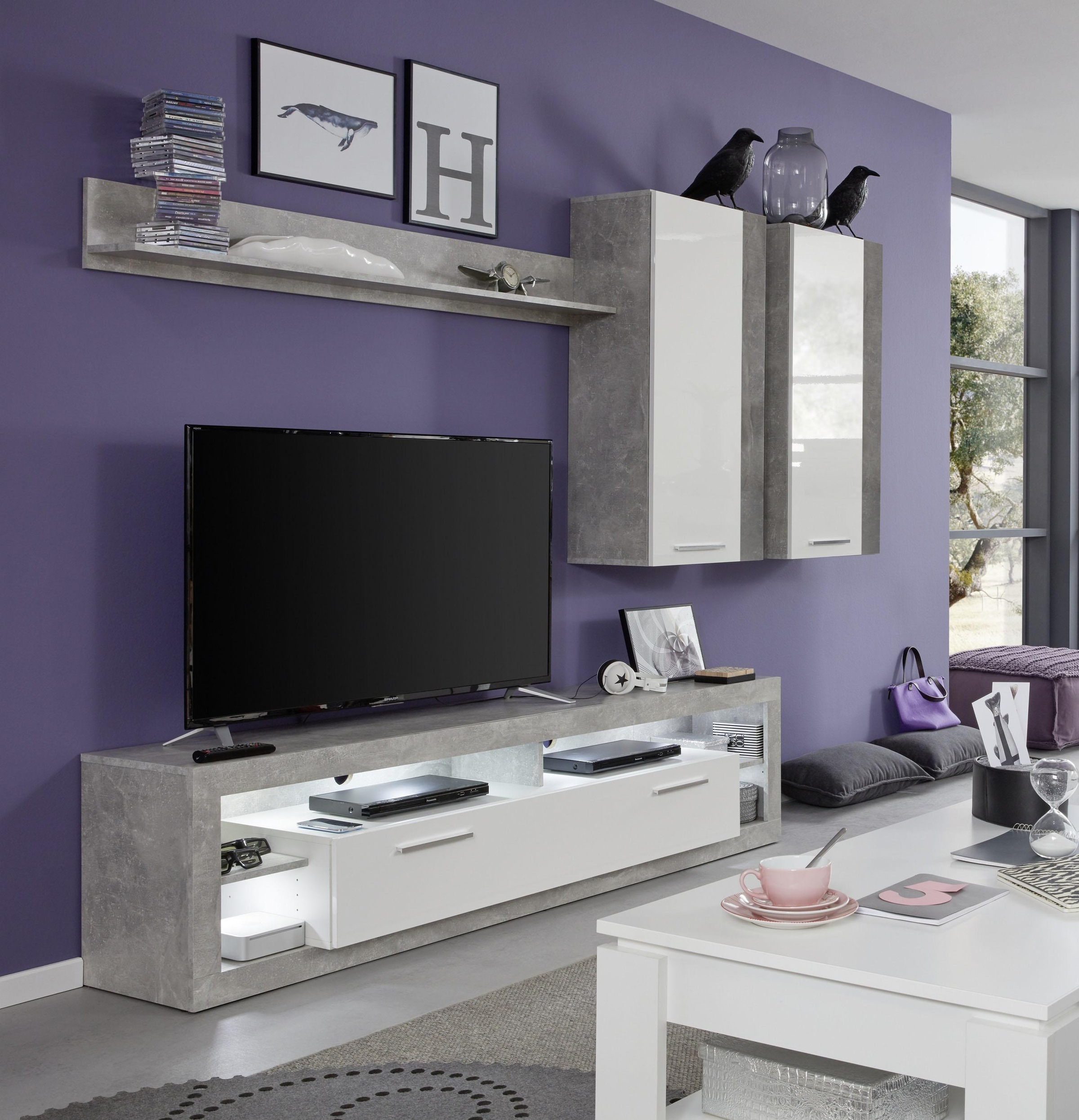 INOSIGN Hängevitrine »Gwendolyn«, Hängeschrank fürs Wohnzimmer mit 3 Fächern - (B/T/H) 52/31/103 cm
