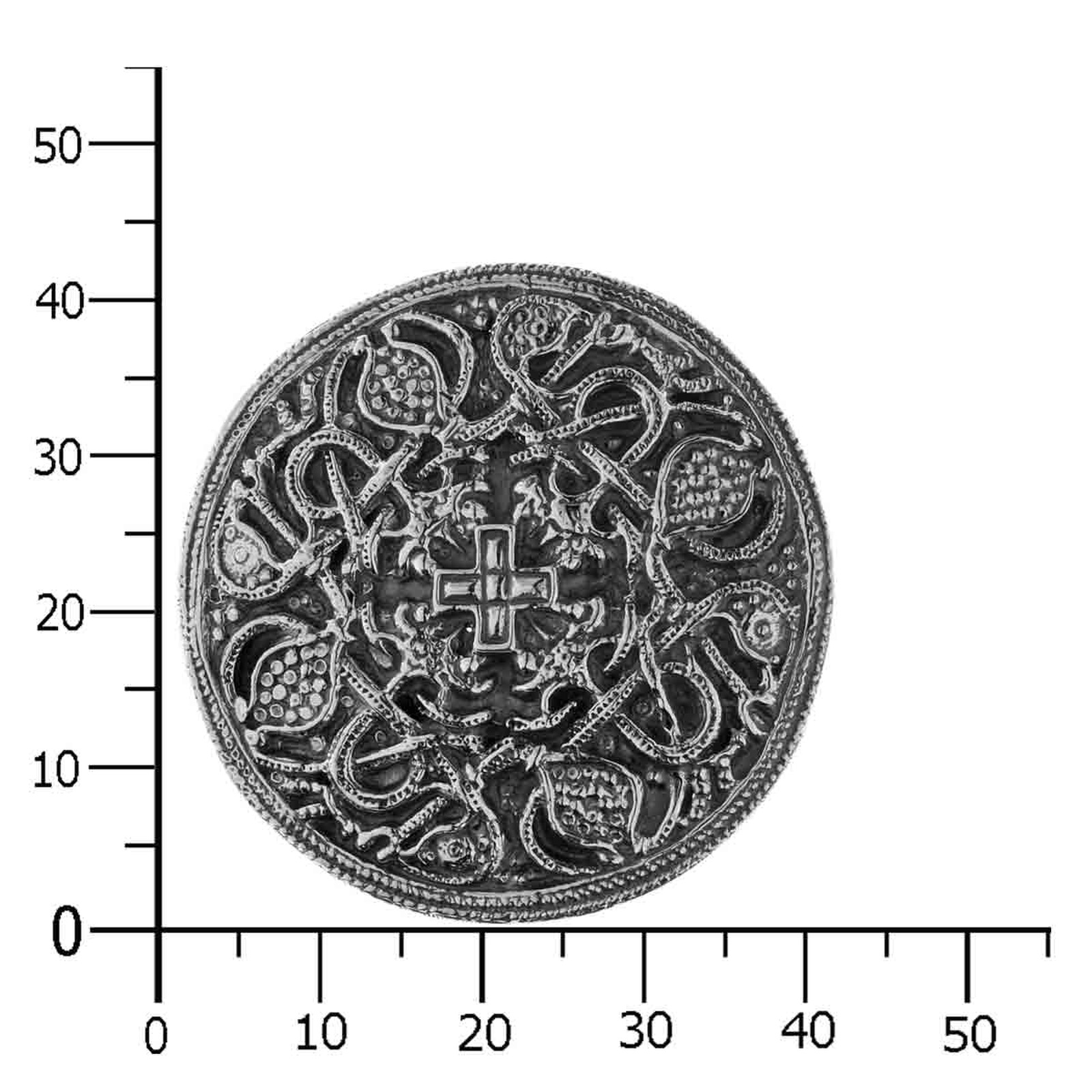 OSTSEE-SCHMUCK Brosche »Ostsee-Schmuck Brosche Hiddensee 42 mm rund«