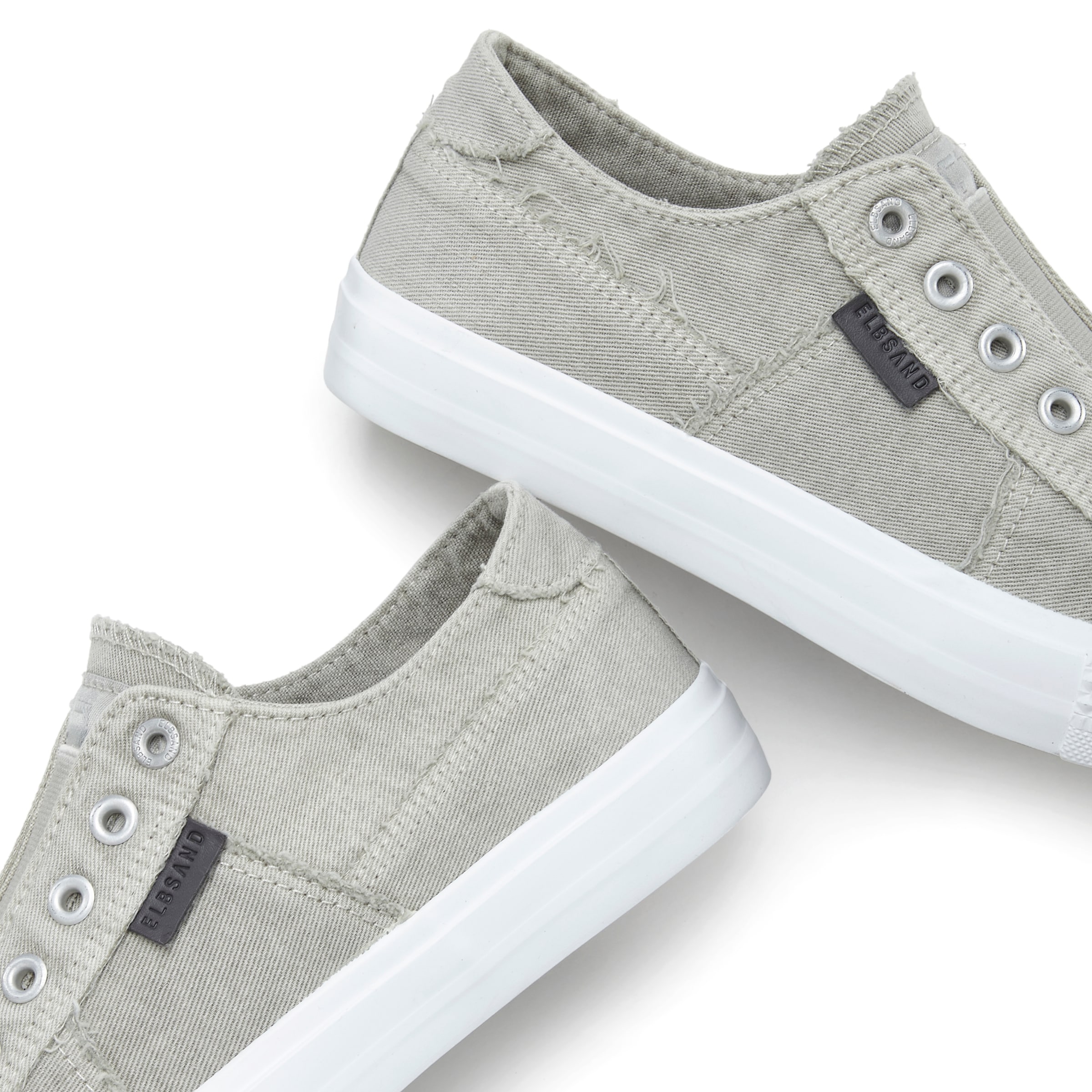 Elbsand Sneaker »Halbschuh, Slipper, Freizeitschuh,«, aus Textil zum Reinschlüpfen mit elastischem Einsatz