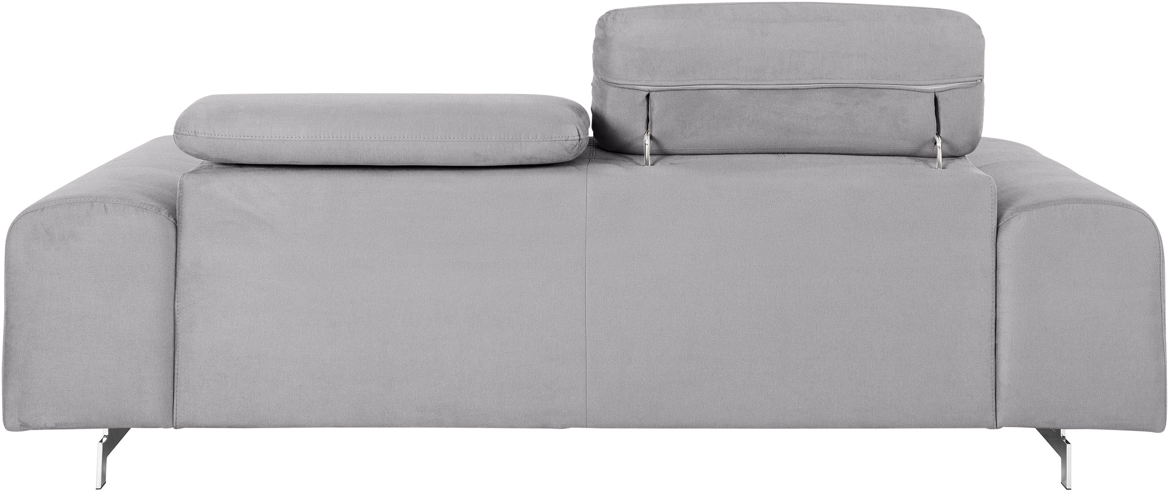 COTTA 3-Sitzer »Chef«, Big-Sofa mit Kopfteilverstellung, edle Metallkufen