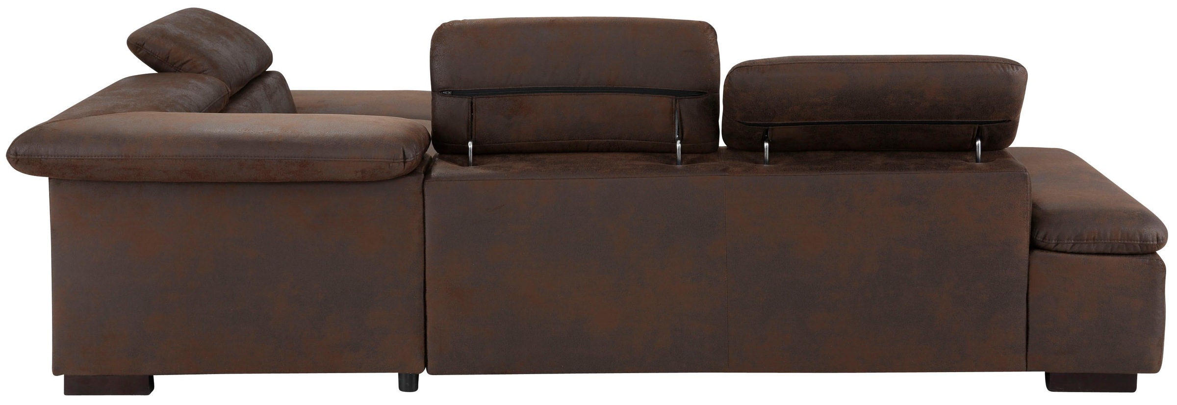 Home affaire Ecksofa »Alberto L-Form«, mit Kopfteilverstellung, wahlweise mit Bettfunktion