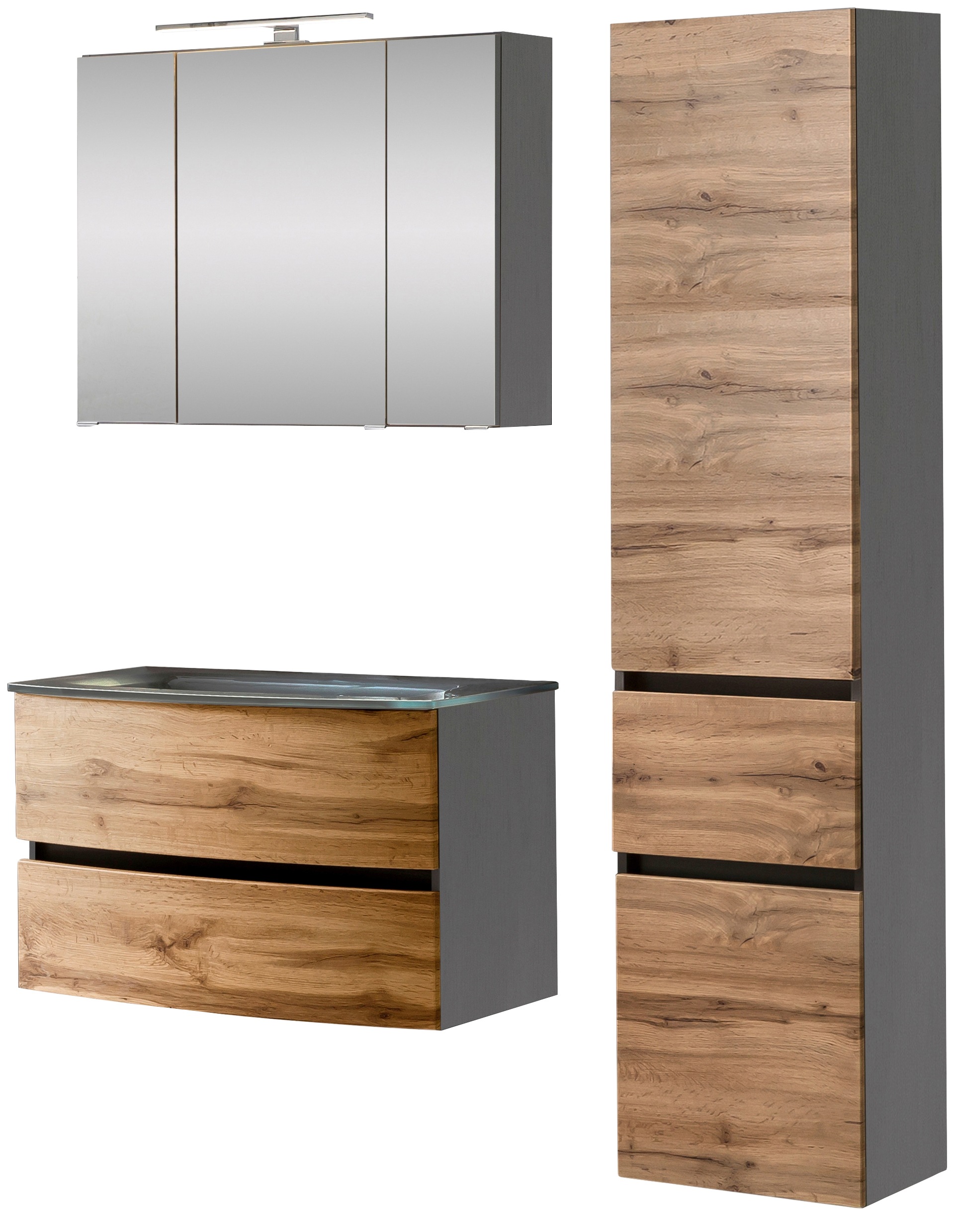 welltime Badezimmer-Set »Kaunas« Set, 3 Stk. tlg. günstig online kaufen