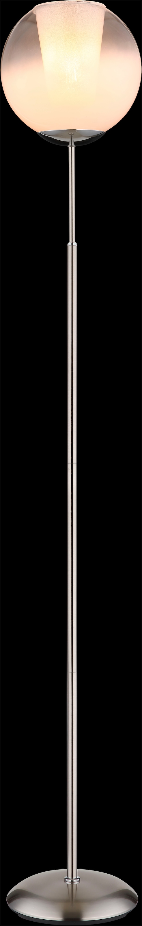 GLOBO LIGHTING Stehlampe »BARRY« E27 1 Stk. Stehlampe Glaskugel opal klar verlaufend Glaskristallleuchte