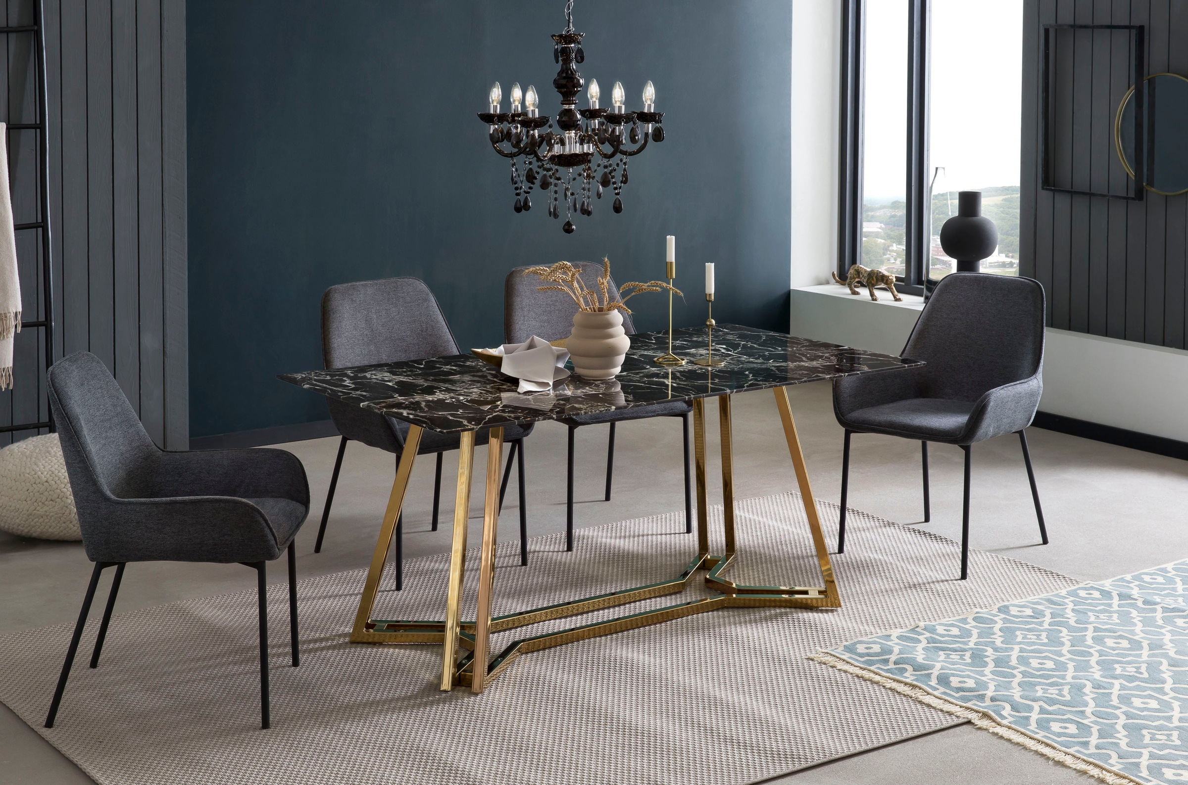 SalesFever Esstisch »Design Tisch für gemütliche Abende« Eleganz trifft Des günstig online kaufen