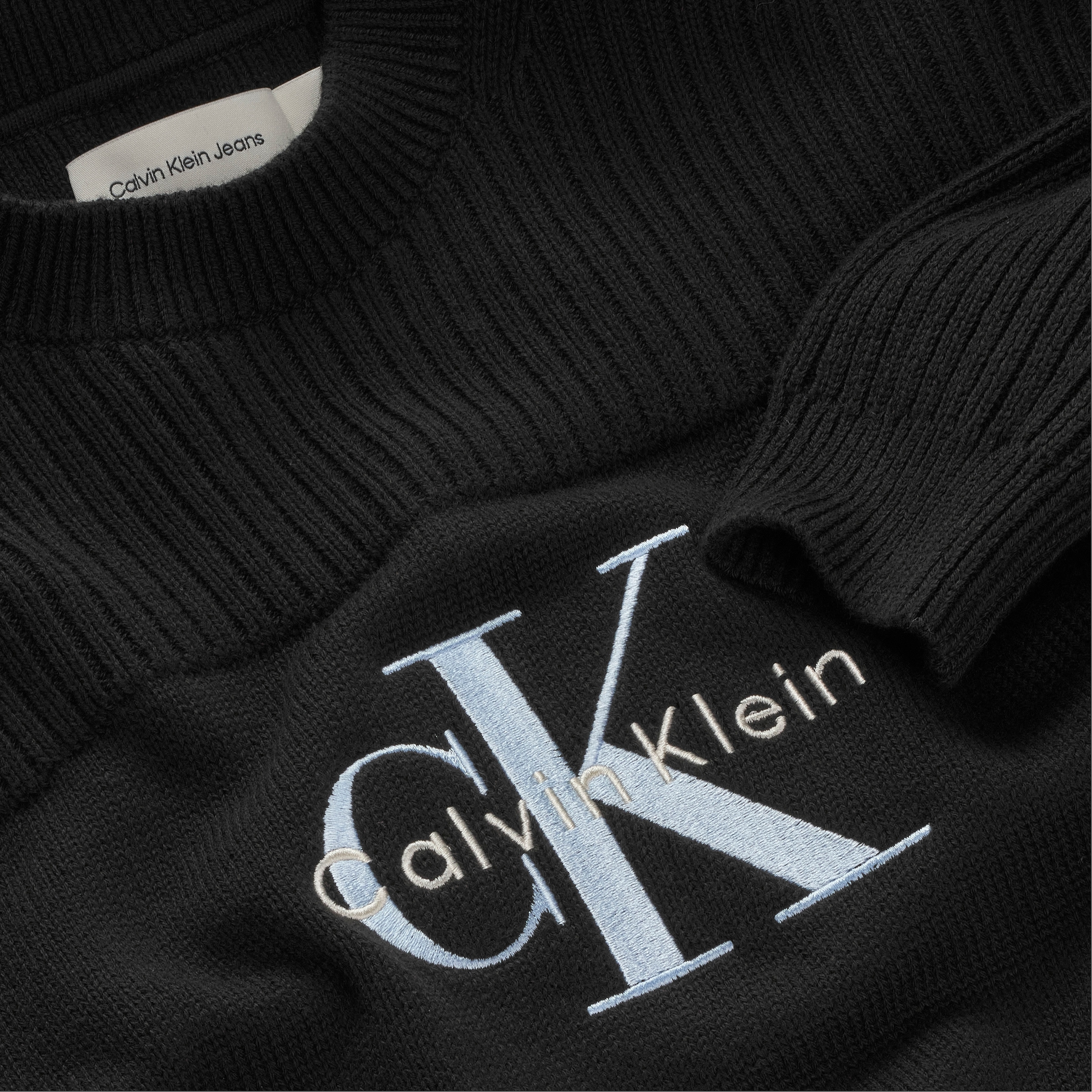 Calvin Klein Jeans Strickpullover »MONOLOGO CN SWEATER« für Kinder bis 16 Jahre, Logo-Stickerei