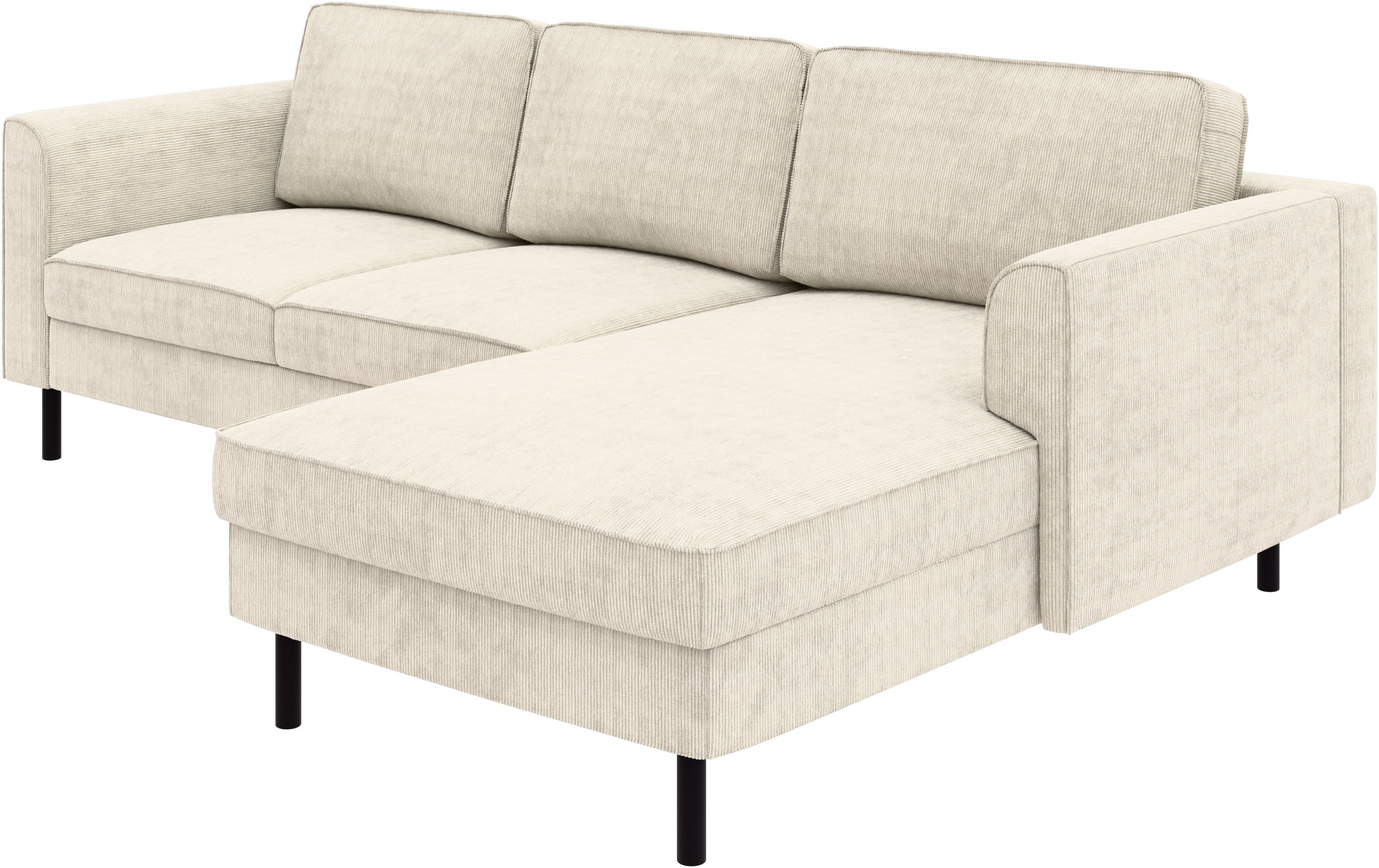 Home affaire Ecksofa »Booster Couch wahlweise mit Schlaffunktion und Bettkasten-auch in Cord«, Recamiere beidseitig montierbar, Sofa in L-Form, 232 cm