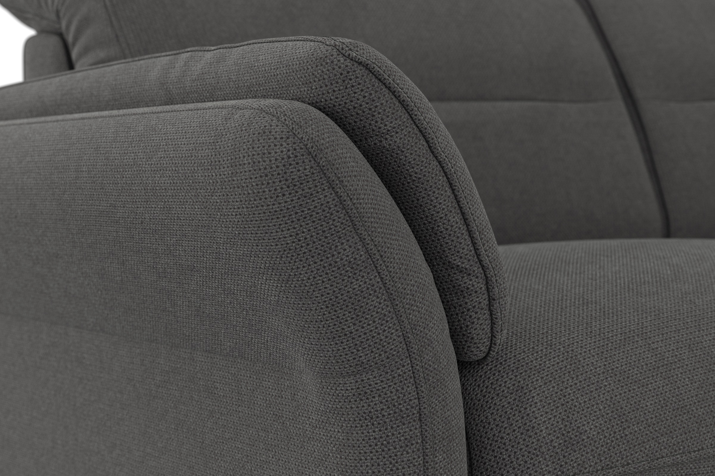 sit&more Ecksofa »Grenoble L-Form mit Federkern«, wahlweise mit Bettfunktion, Bettkasten, Arm- und Kopfteilverstellung