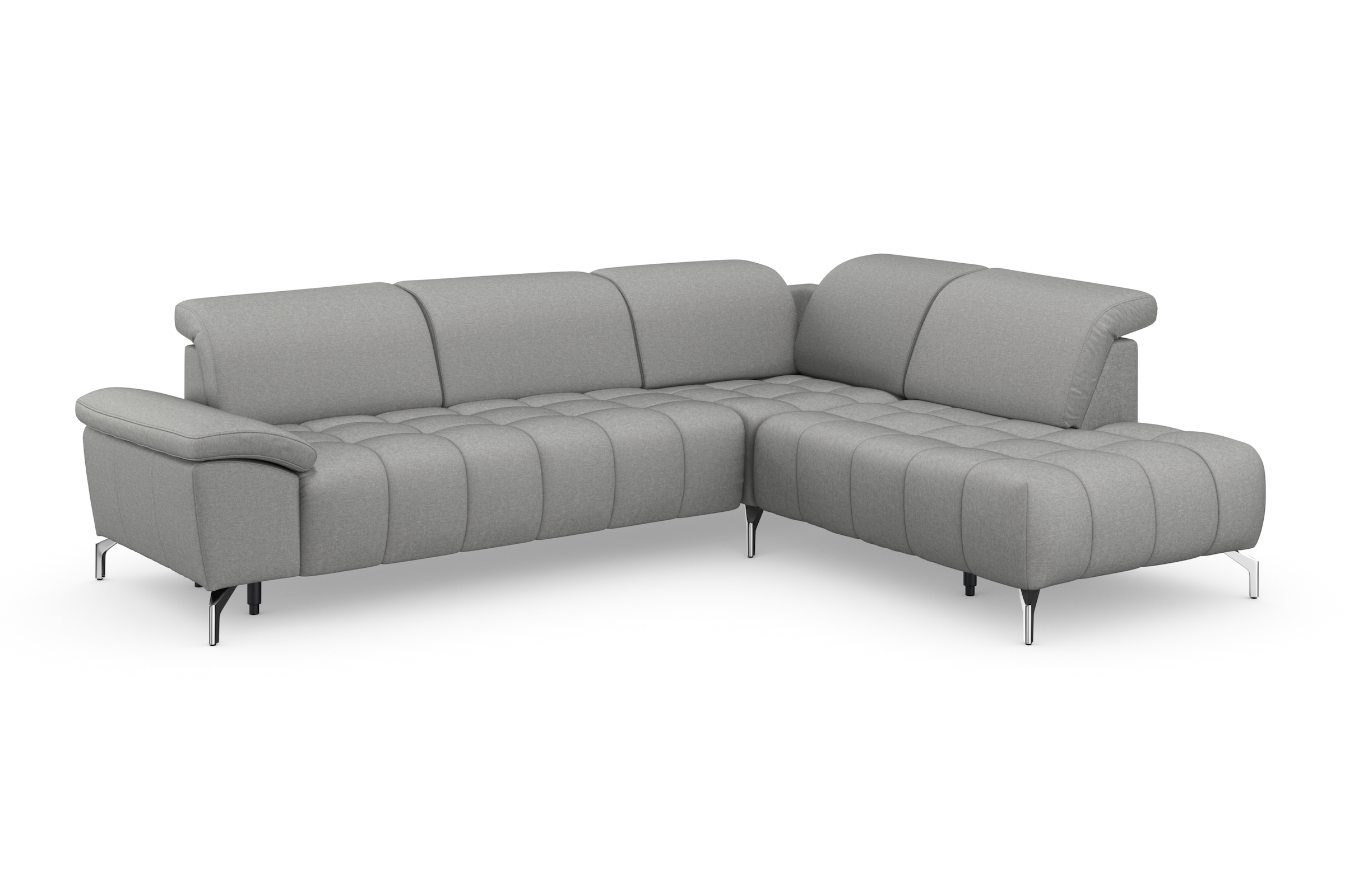 sit&more Ecksofa »Cool L-Form«, wahlweise mit Kopfteilverstellung und Vorziehsitz, motorisch