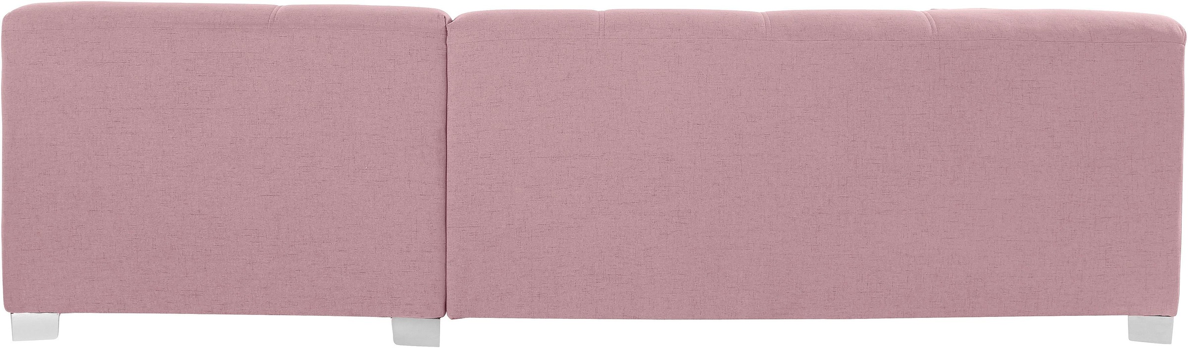 DOMO collection Ecksofa »Bero, elegant und zeitlos, flache Armlehnen, L-Form«, fester Sitzkomfort, wahlweise mit Bettfunktion