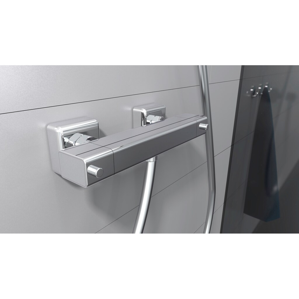 Schütte Duscharmatur »Signo«, mit Thermostat, Mischbatterie Dusche, Duschthermostat in Chrom