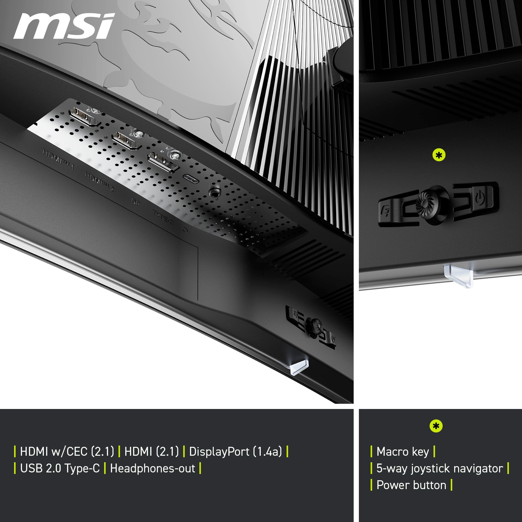 MSI Gaming-Monitor »MAG 321CUP QD-OLED«, 80 cm/32 Zoll, 3840 x 2160 px, 4K Ultra HD, 0,03 ms Reaktionszeit, 165 Hz